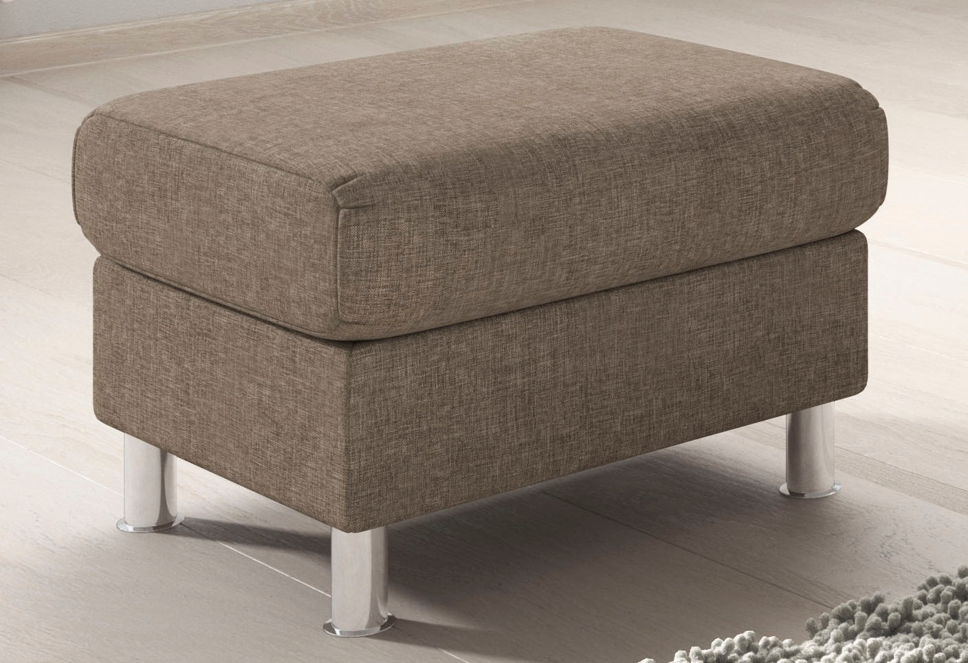 TRENDMANUFAKTUR Hocker "Rondo II zeitlos und bequem" wahlweise mit komforta günstig online kaufen