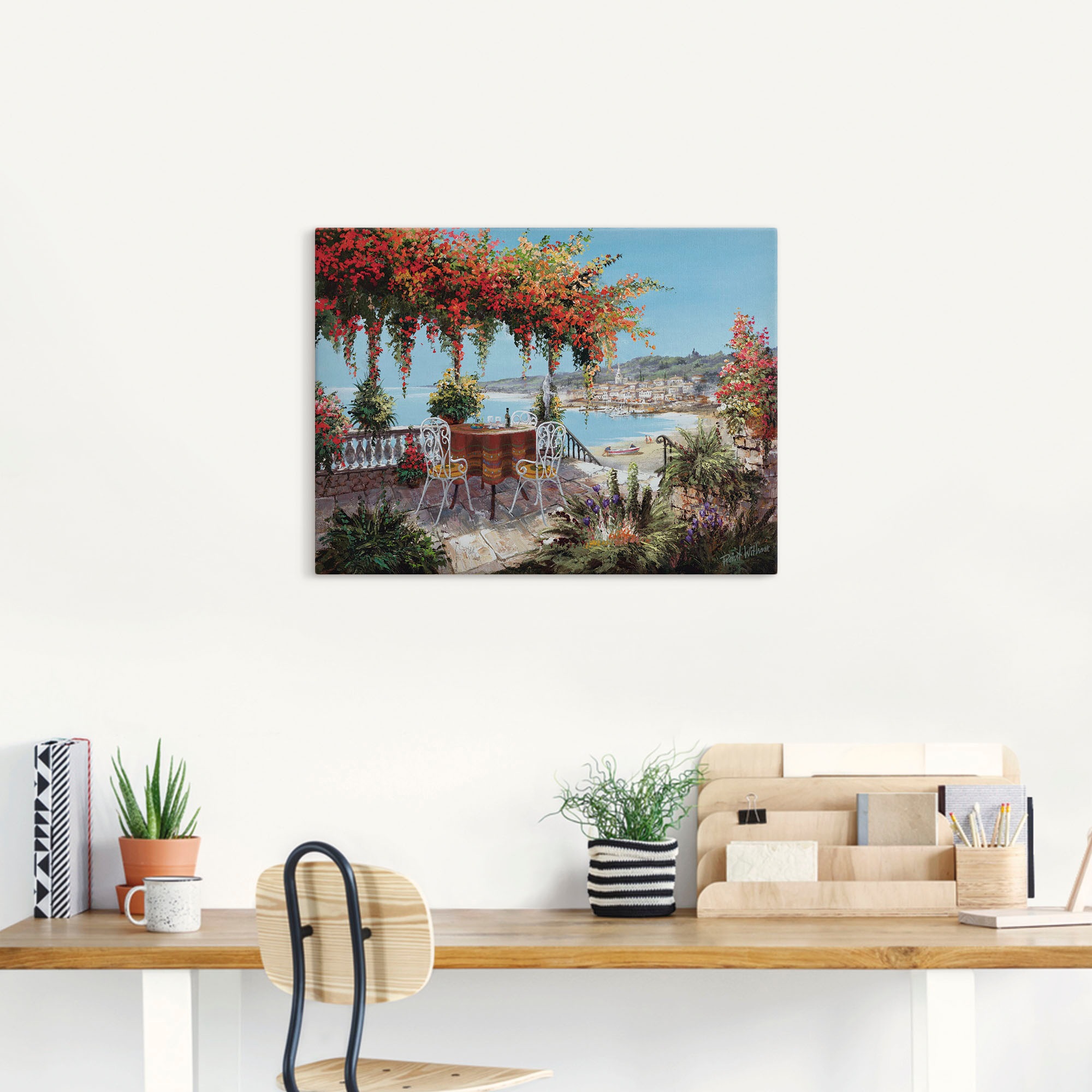 Artland Wandbild »Macht mein Tag perfekt«, Gewässer, (1 St.), als Leinwandbild, Poster in verschied. Größen