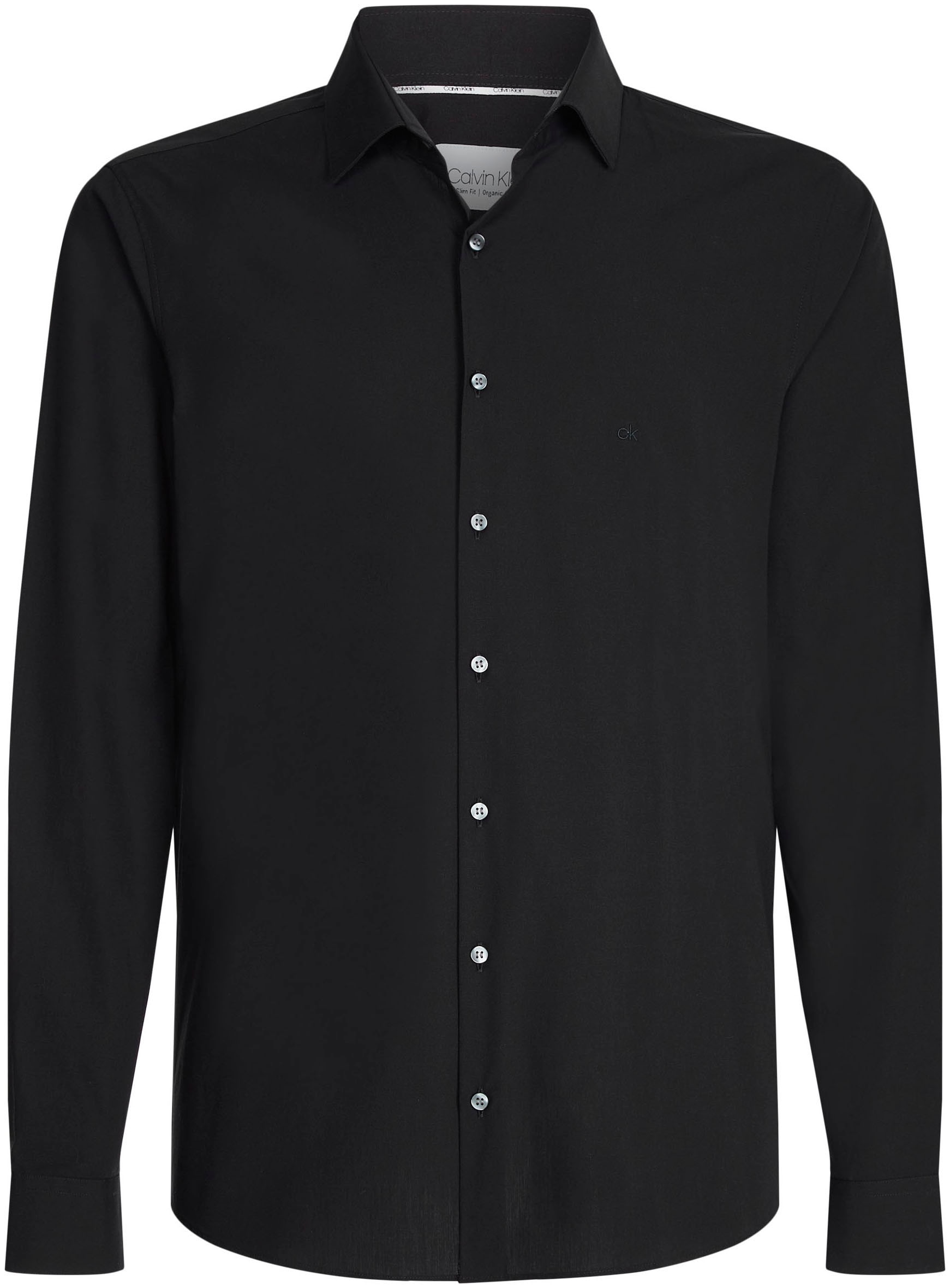 Calvin Klein Businesshemd »POPLIN STRETCH SLIM SHIRT«, mit Kentkragen