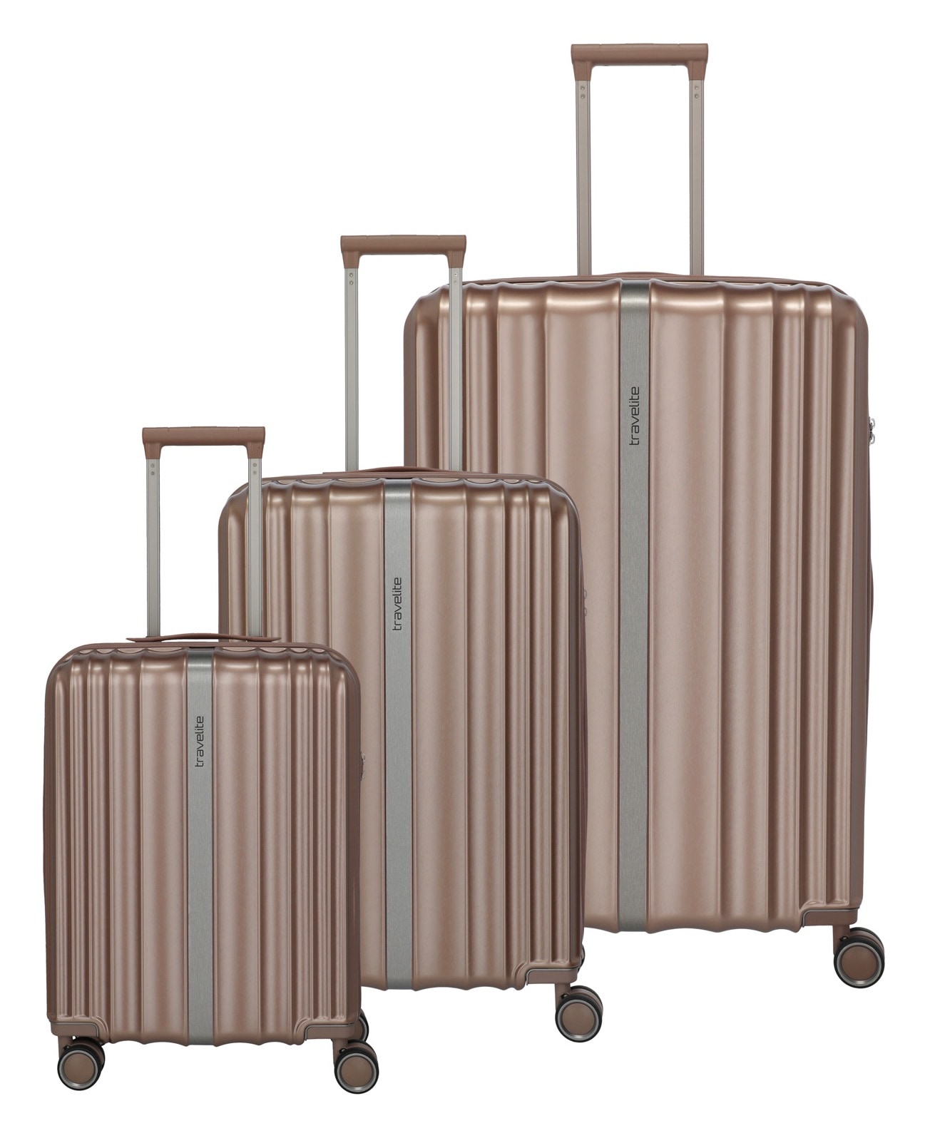 Trolleyset »PAROS S/M/L«, (Set, 3 tlg.), Kofferset Reisekoffer Handgepäck...