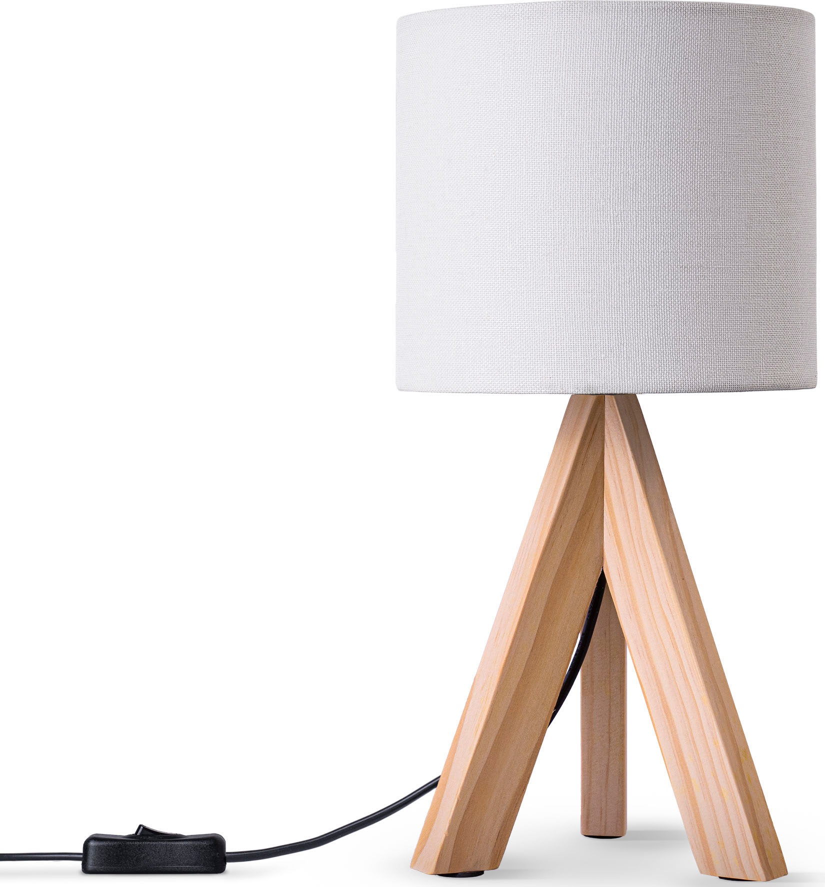 Paco Home Tischleuchte »BAJO CANVAS UNI COLOR«, 1 flammig, Leuchtmittel E14 günstig online kaufen