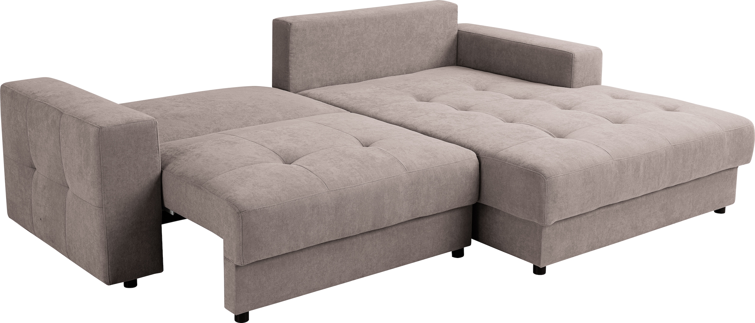 WERK2 Ecksofa »Indiana inkl. Bettfunktion & Bettkasten, bequem, Breite 270cm, L-Form« Moderne, elegante Polsterecke, Komfortpolsterung und losen Kissen.
