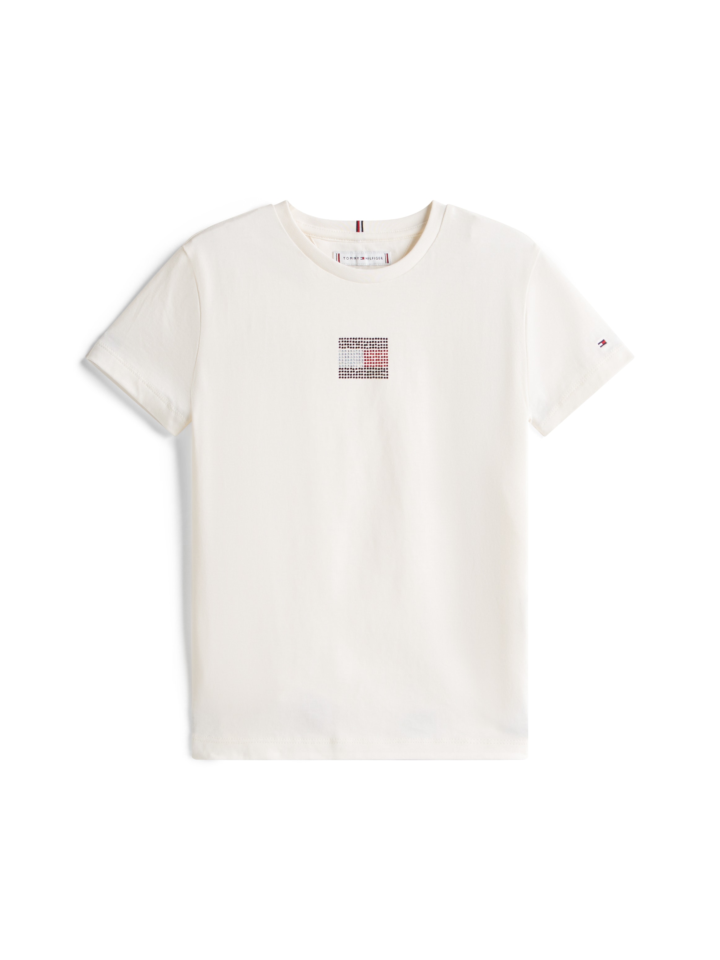 Tommy Hilfiger T-Shirt »RHINE STONE FLAG TEE S/S«, Kinder bis 16 Jahre