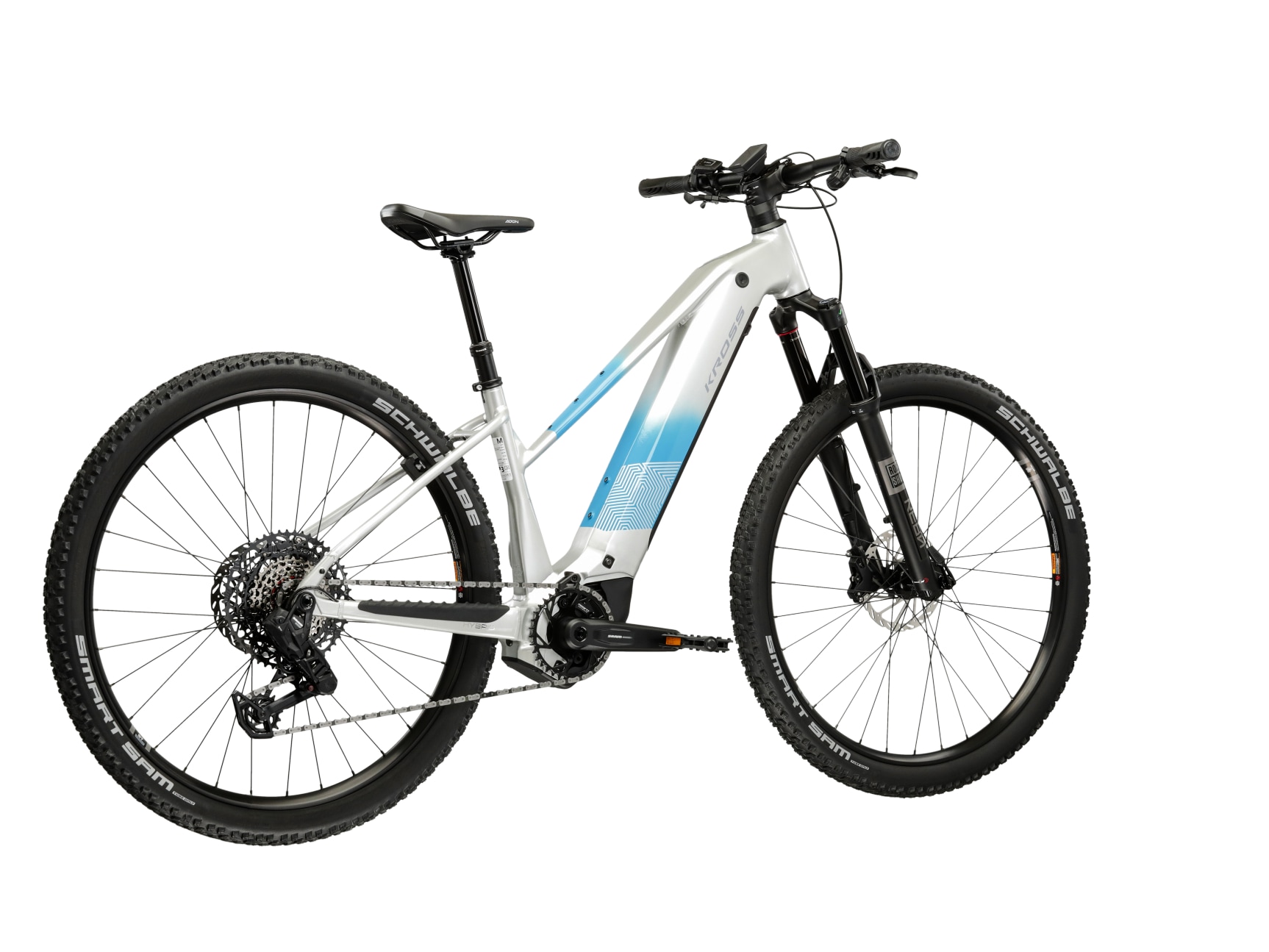 Kross »Influx Hybrid 5.0 21,3Ah / 800 Wh 29 Zoll silber 12 Gänge 2026« 12 Gang SRAM S1000 EAGLE AXS Schaltwerk Kettenschaltung Mittelmotor 250 W