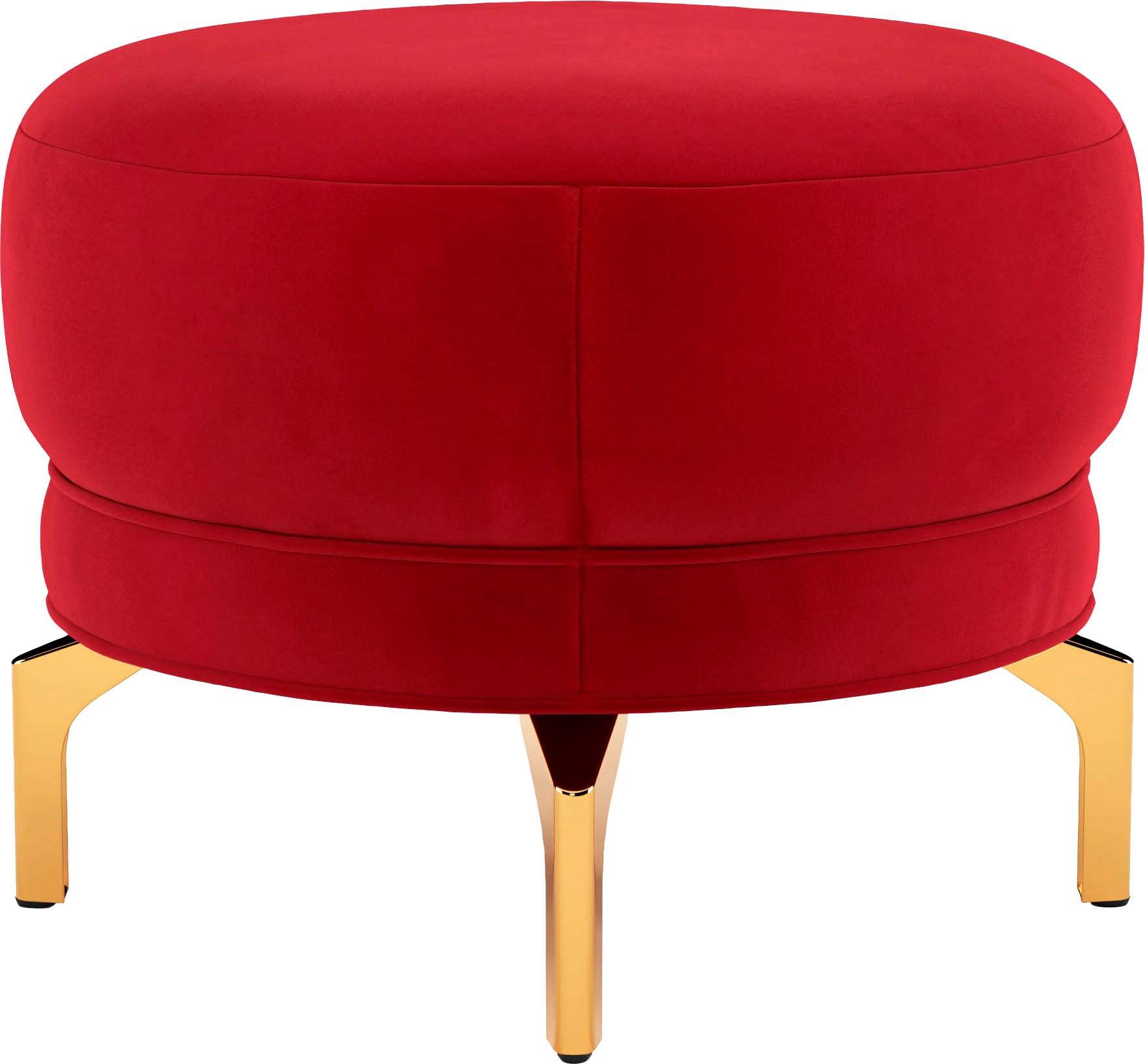 sit&more Polsterhocker »Orient 3«, goldfarbene Metallfüße