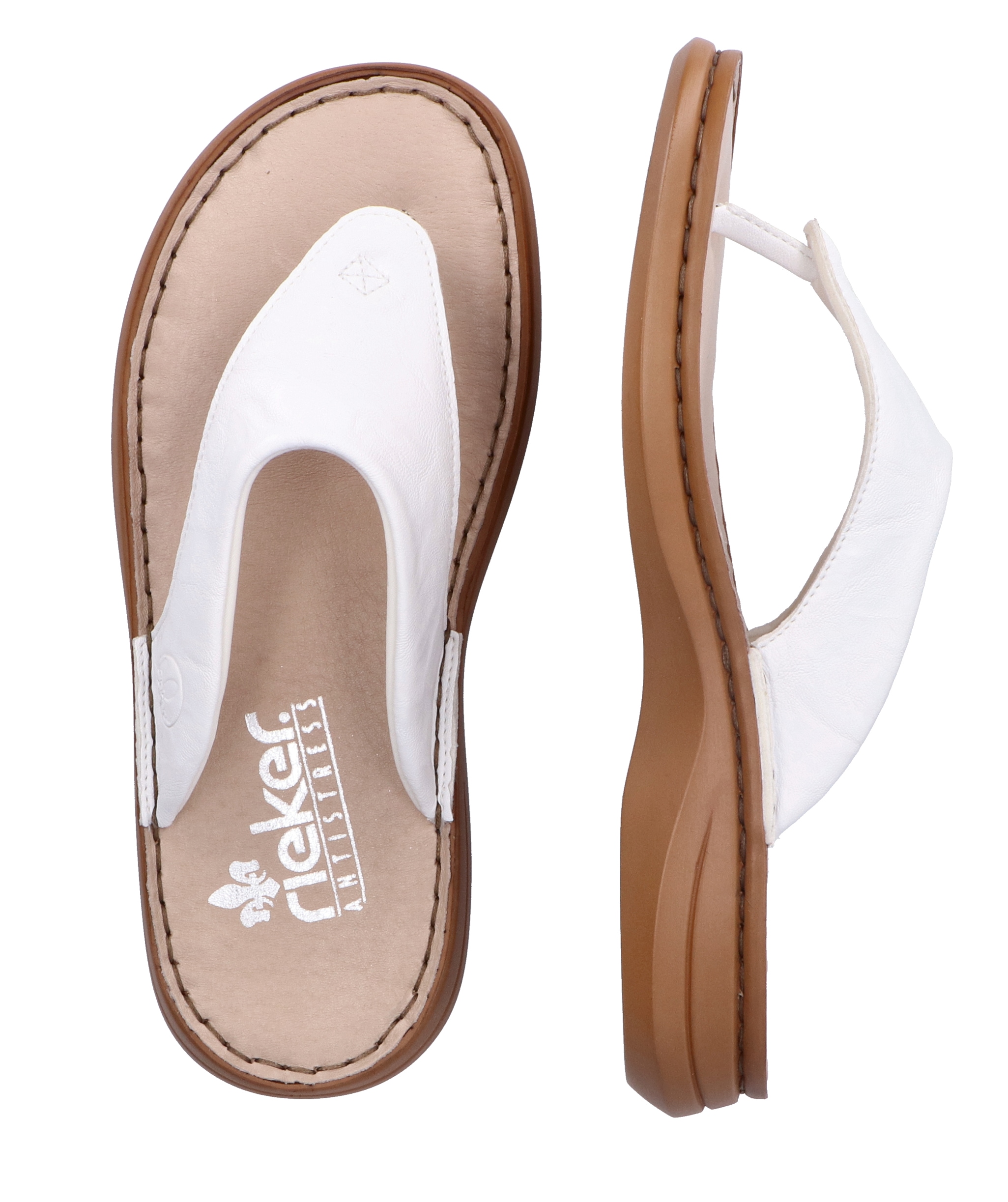 Rieker Zehentrenner, Sommerschuh, Schlappen mit Zehensteg