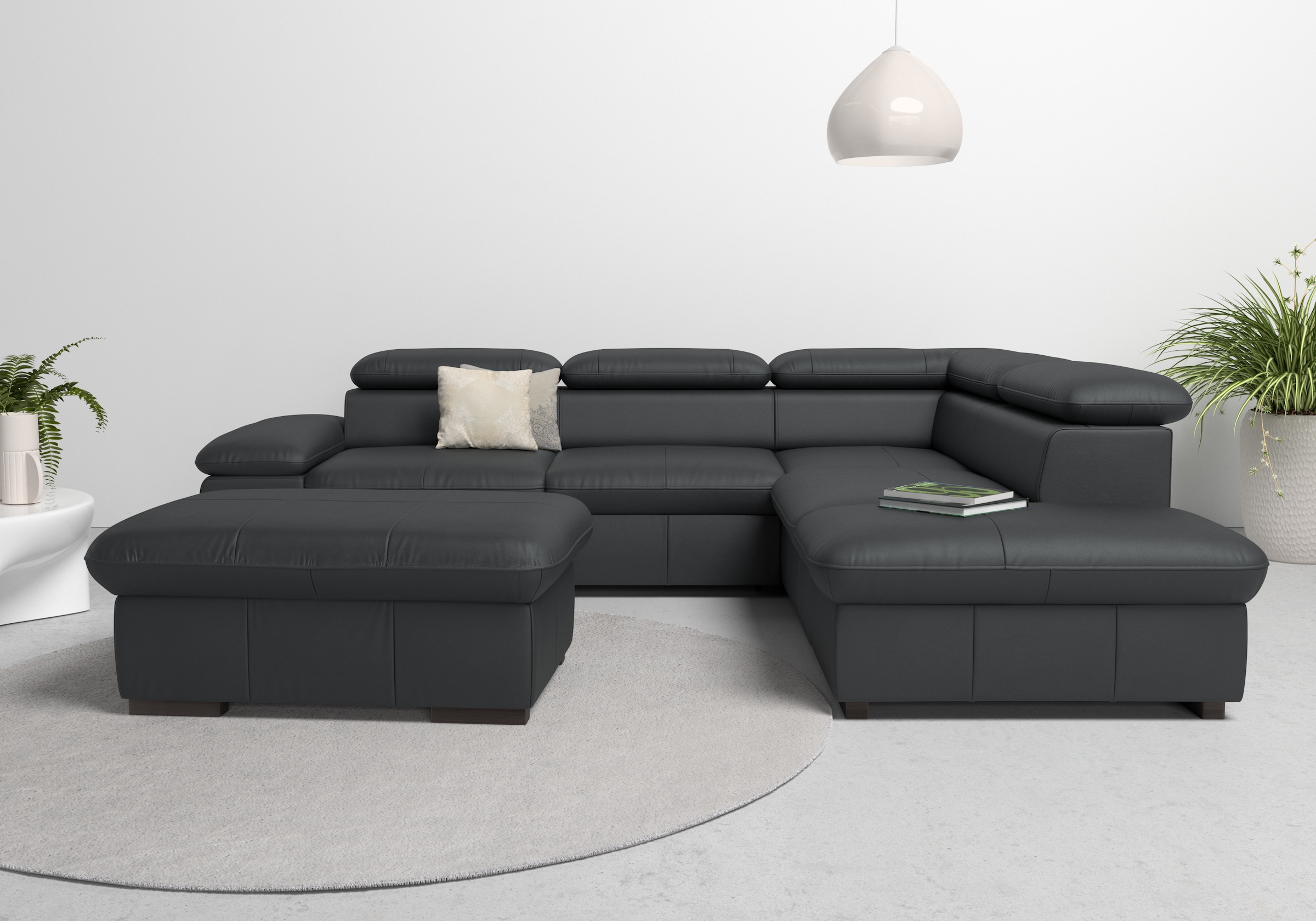 Home affaire Ecksofa »Alberto L-Form«, mit Kopfteilverstellung, wahlweise m günstig online kaufen