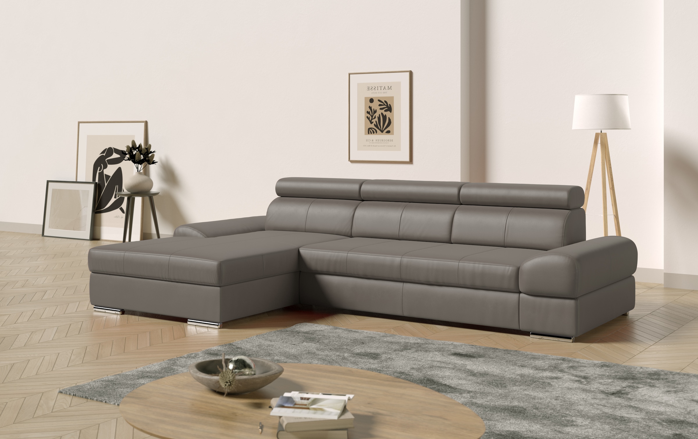 sit&more Ecksofa Broadway, mit verstellbaren Kopfteilen, wahlweise mit Bett günstig online kaufen