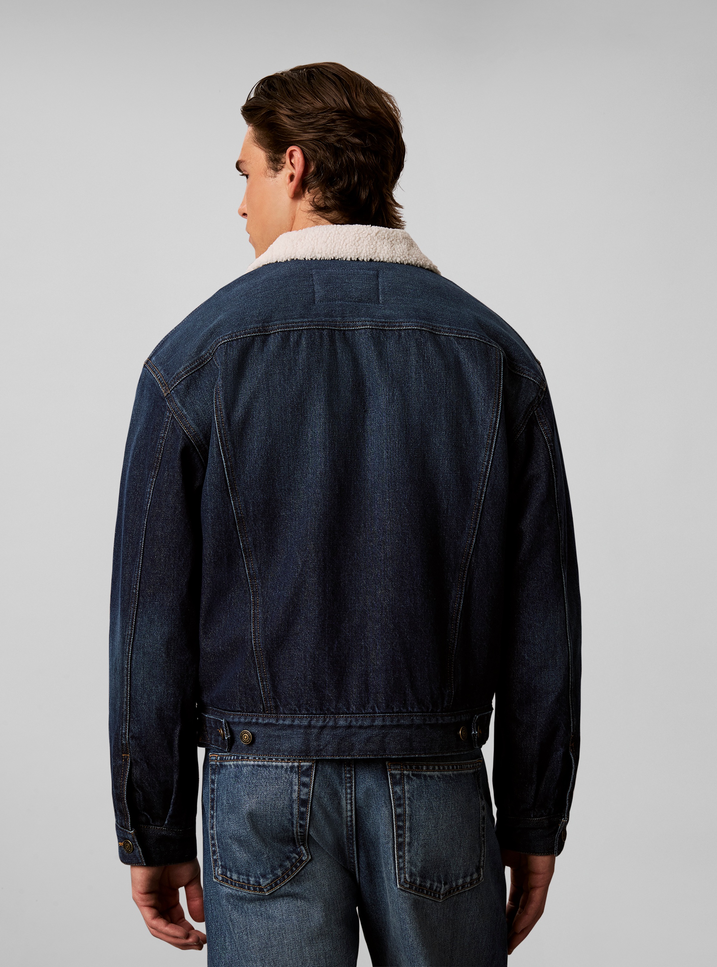 Calvin Klein Jeans Jeansjacke »ARCHIVE 90S SHERPA TRUCKER CLAYT« ohne Kapuze Regular fit mit weichem Futter