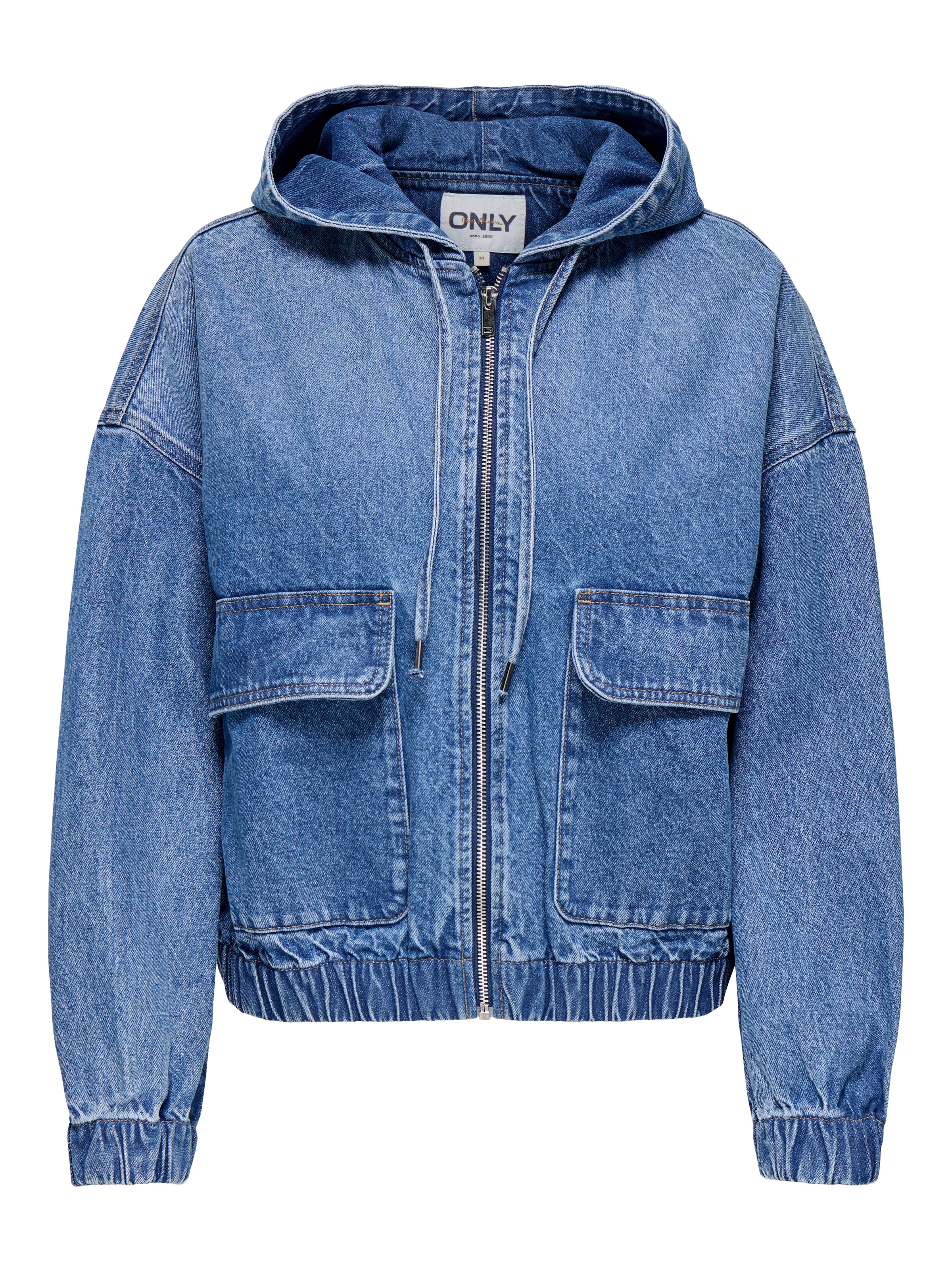 ONLY Jeansjacke »ONLKENZIE L/S DNM JACKET AKM«, mit Kapuze