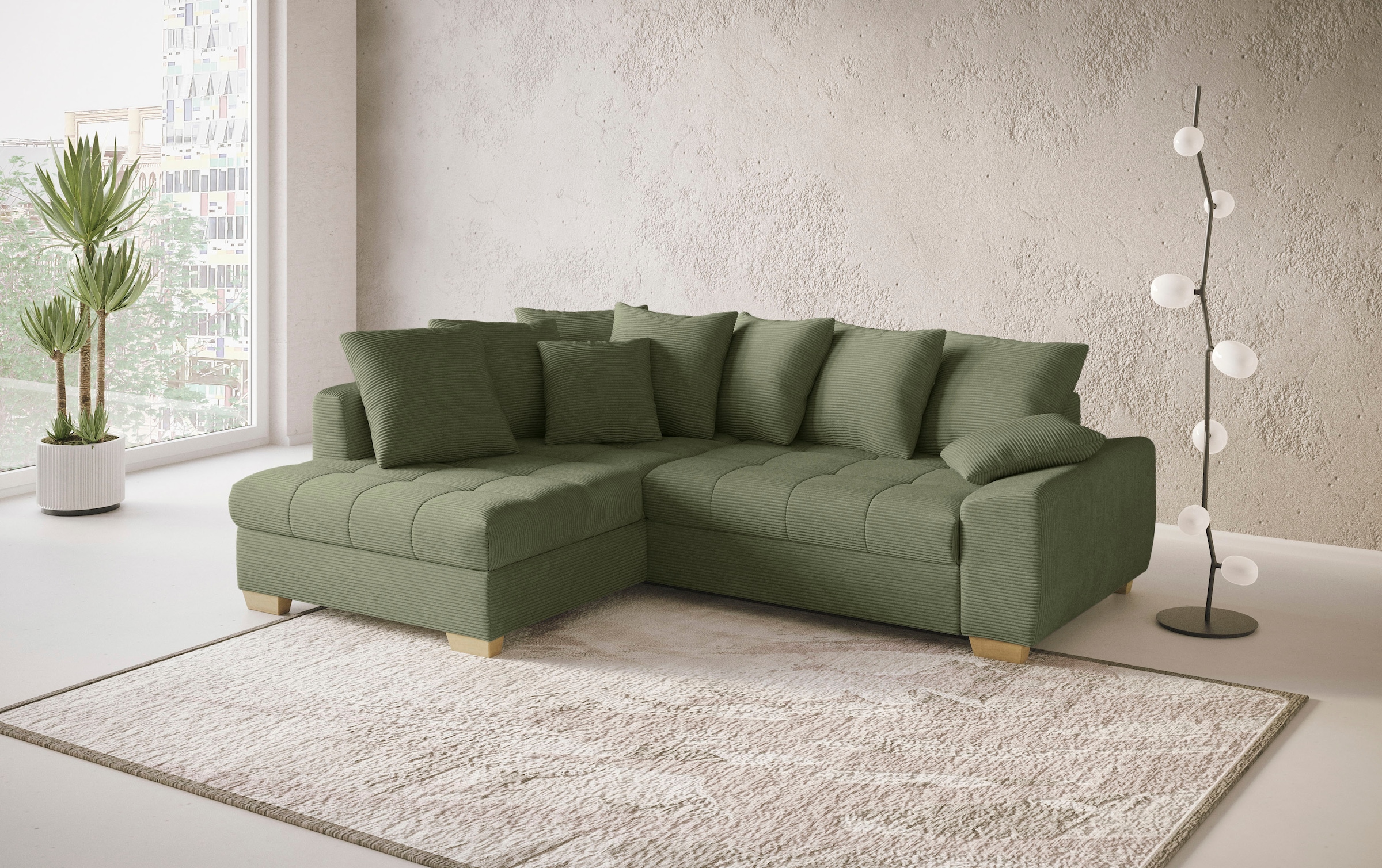 Mr. Couch Ecksofa »Nikita II, L-Form«, Wahlweise mit Bettfunktion, Bettkast günstig online kaufen