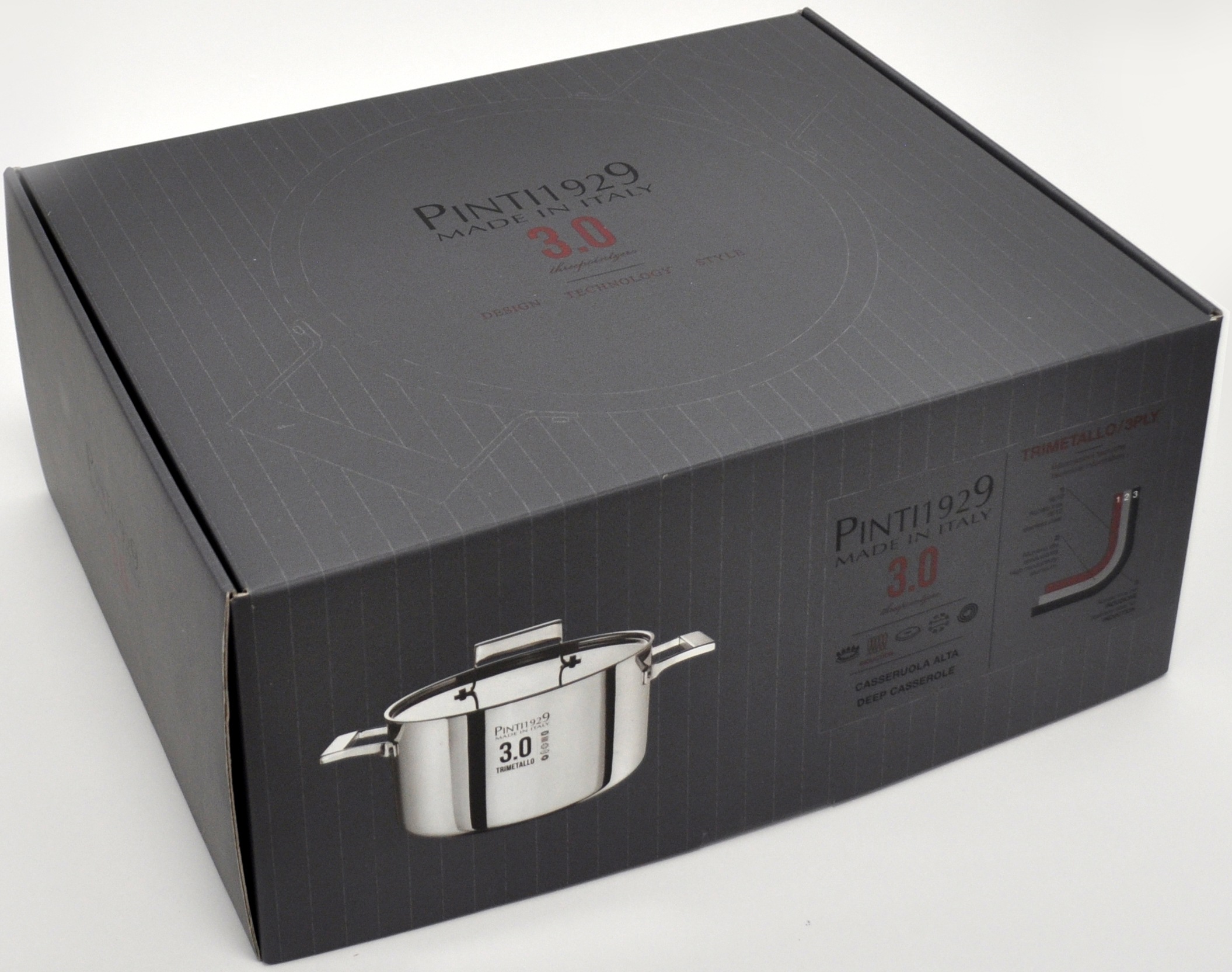 PINTINOX Kasserolle »Century 3.0« 1 Stk. tlg. Aluminium