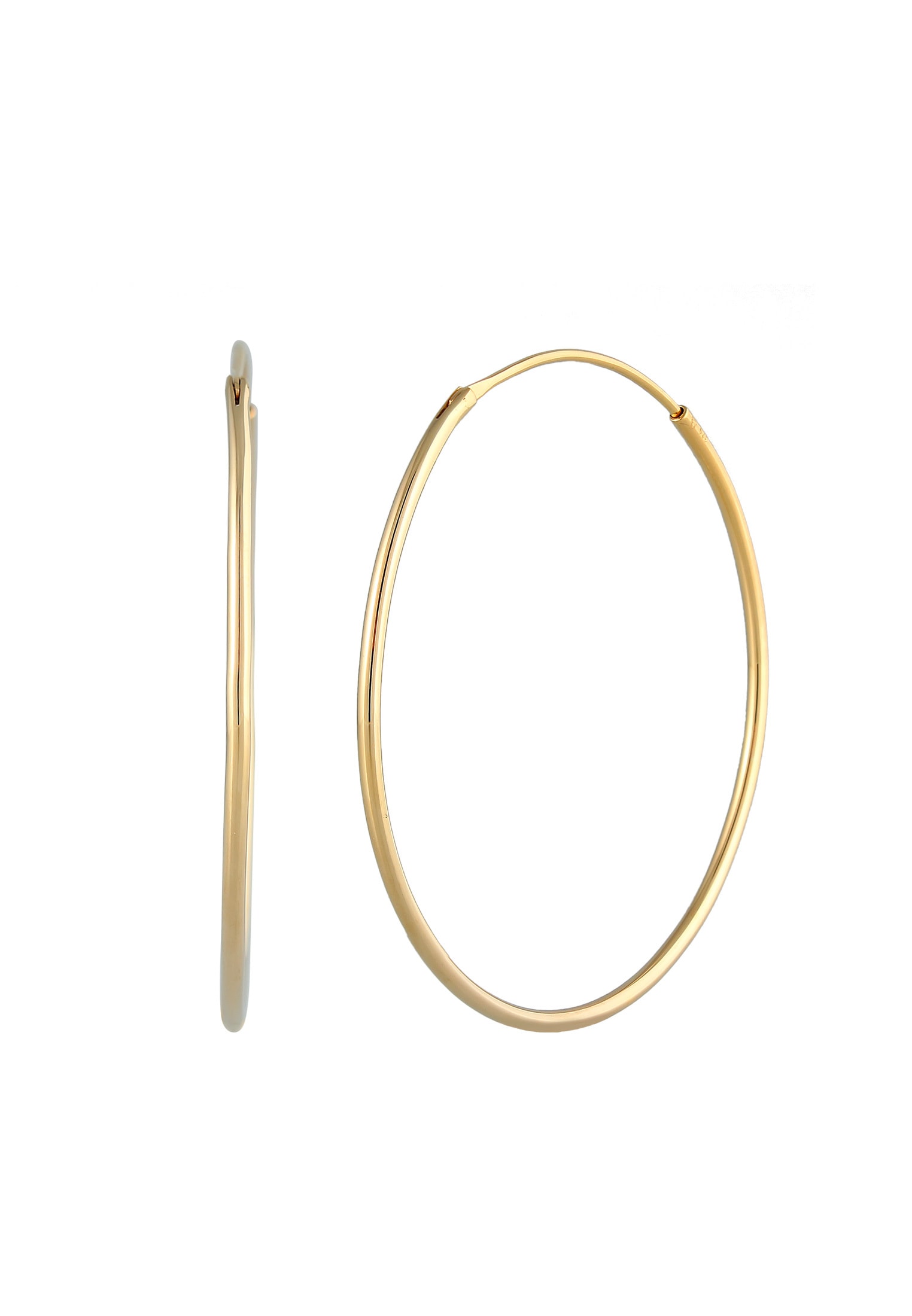 Elli Paar Creolen »Creolen Rund Basic Klassisch 925 Silber«