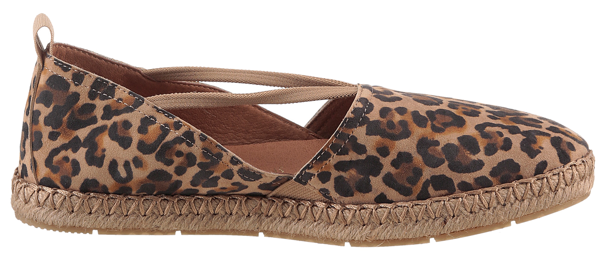 Tamaris Espadrille, Plateau, Sommerschuh, Flats, Schlupfschuh mit Touch It-Ausstattung