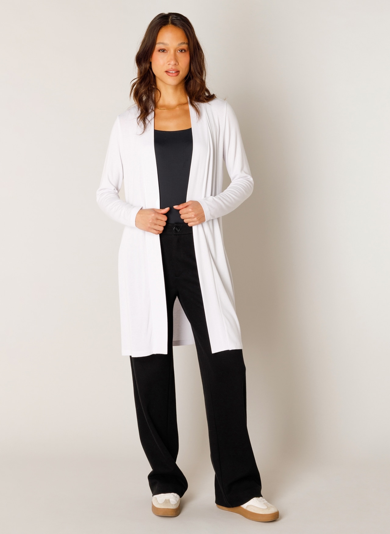 Base Level Longstrickjacke »Yayla long« ohne Verschluss
