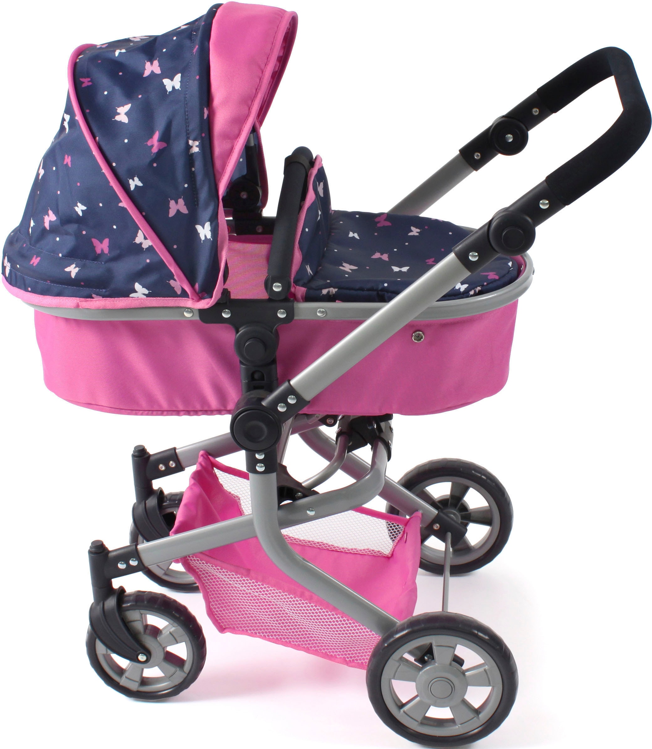 CHIC2000 Kombi-Puppenwagen »Mika, Butterfly, rosa«