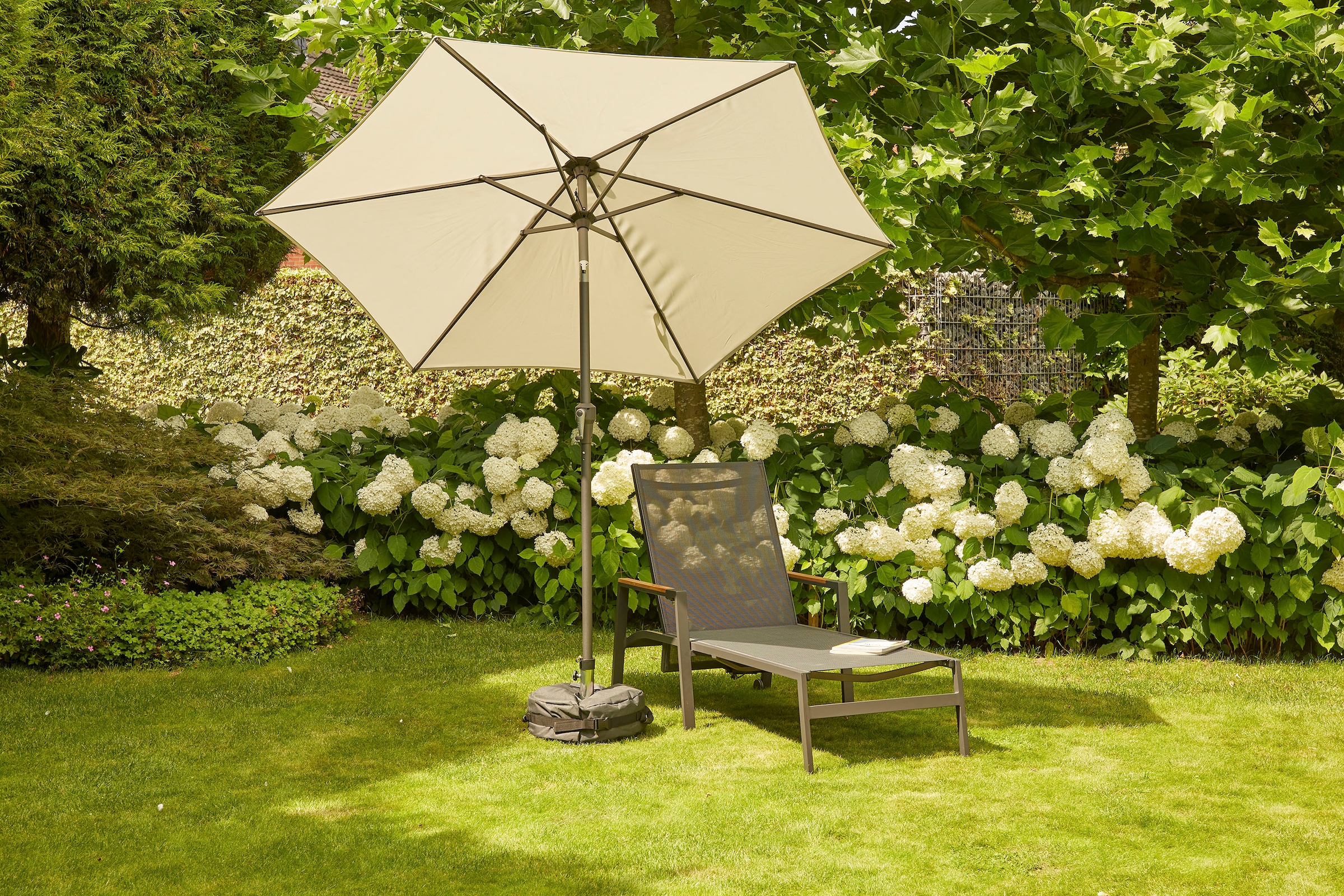 Siena Garden Garten-Essgruppe »Savona / Zurigo«, (Set, 10 tlg.), best. aus 4 Sesseln, 4 Auflagen, 1 Liege und 1 Tisch