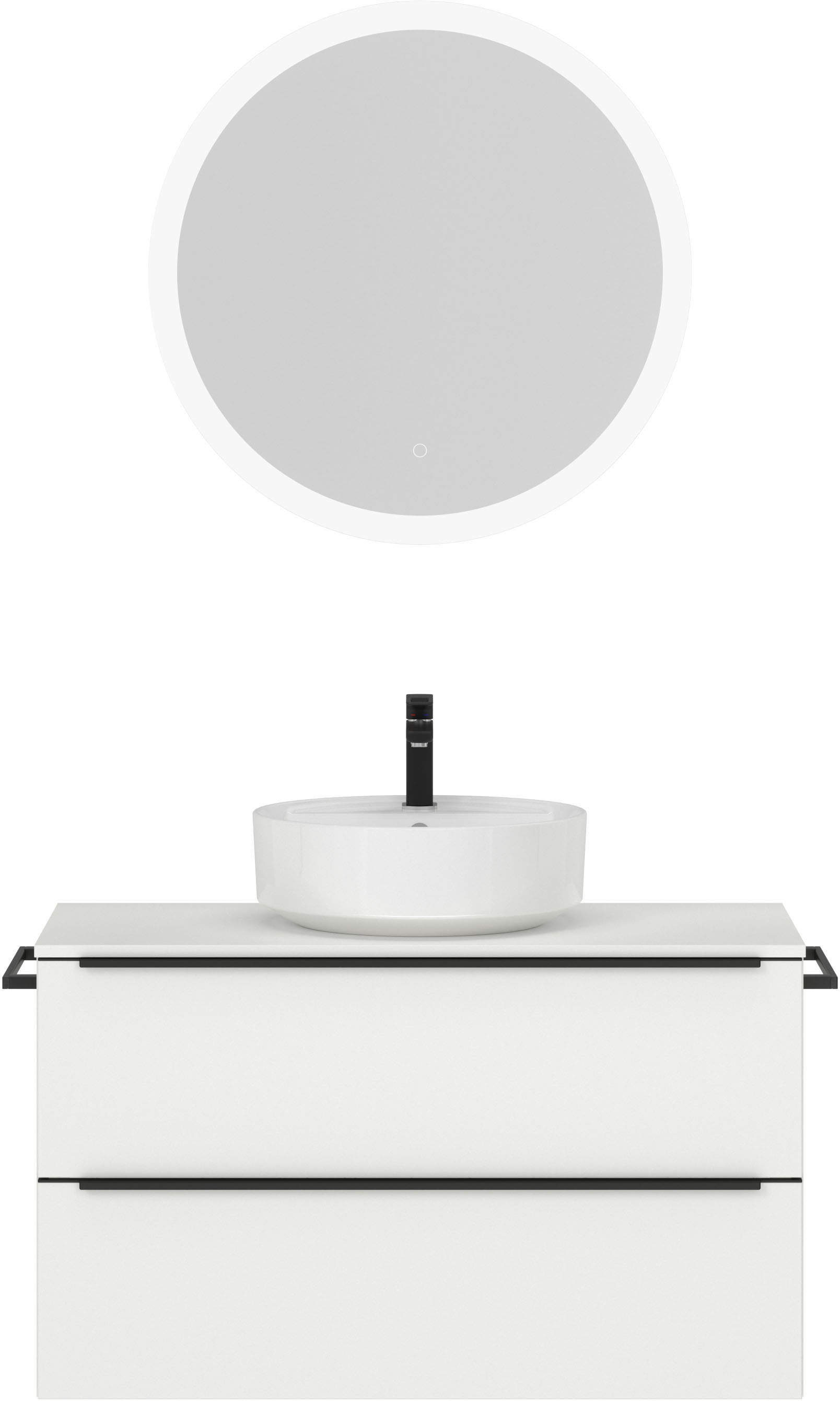 nobilia® Badmöbel-Set »Alvene« vormontiert, mit Soft-Close, 2 Stk. tlg. günstig online kaufen