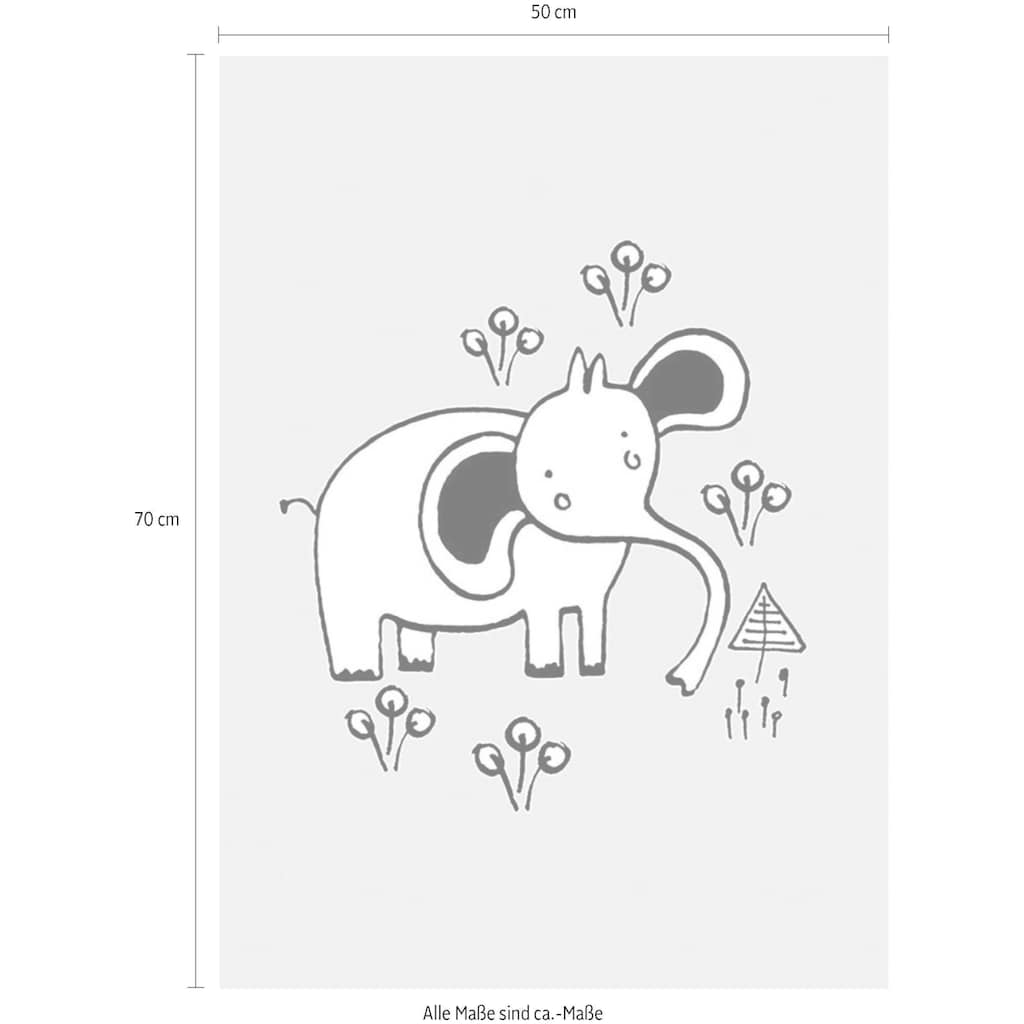 Komar Poster »Scribble Elephant«, Tiere, (1 St.)