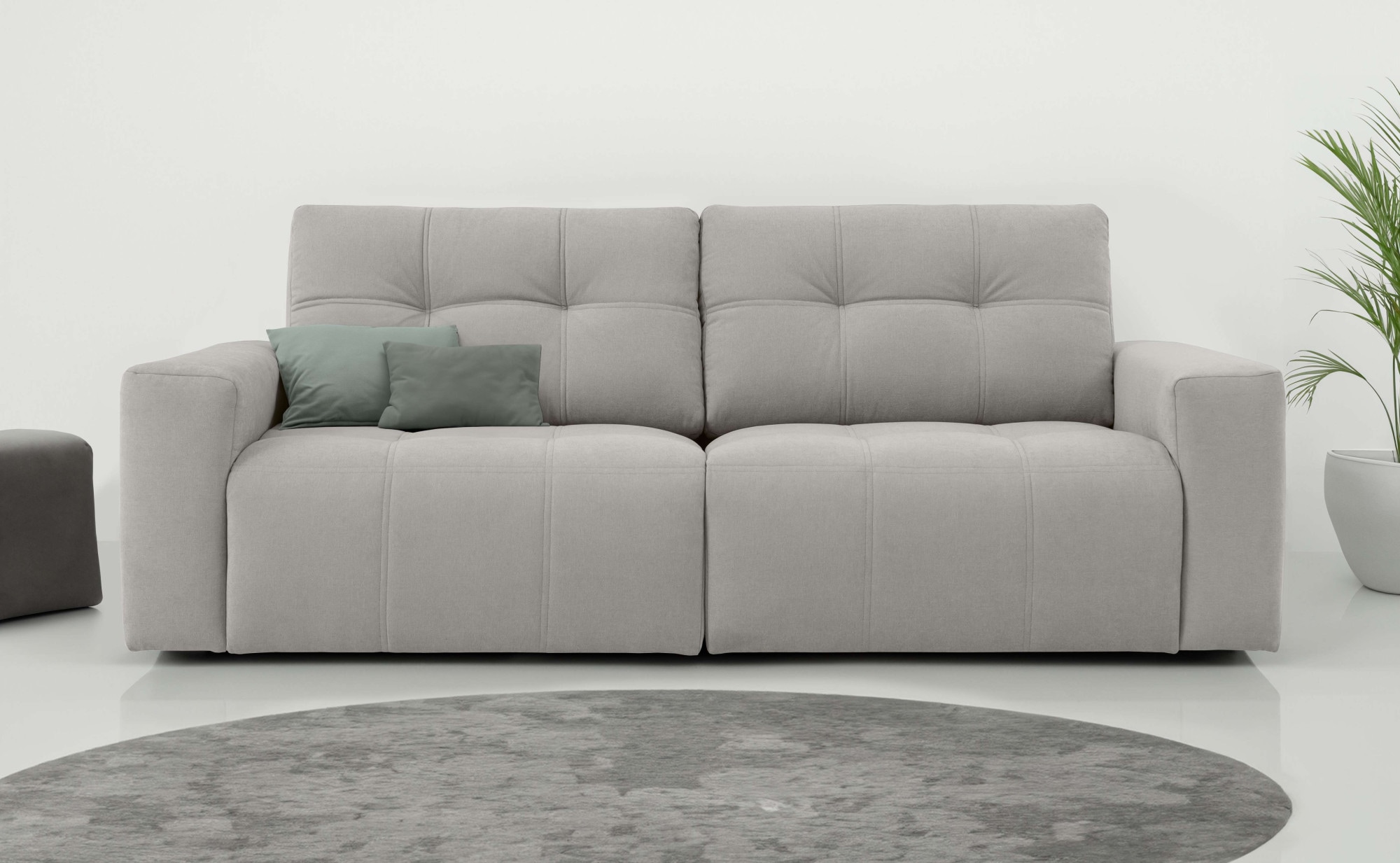 Home affaire 3-Sitzer »Turnon, Lounge-sofa, Breite 220 cm«, Chenille, mit K günstig online kaufen