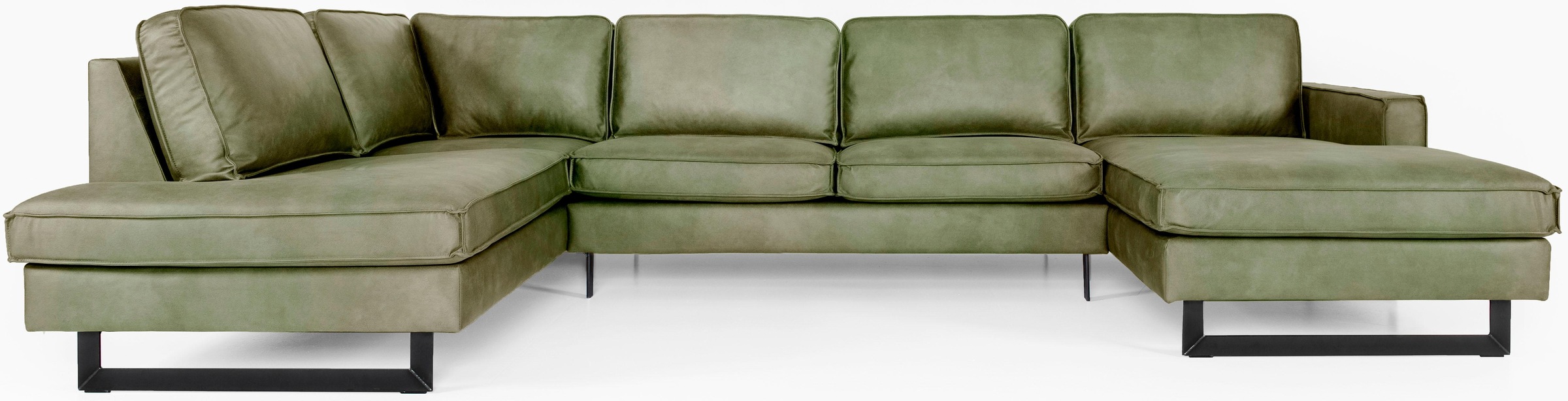 Home affaire Wohnlandschaft »Pinto, 350 cm, U-Form, XXL, mit Ottomanen« Cor günstig online kaufen