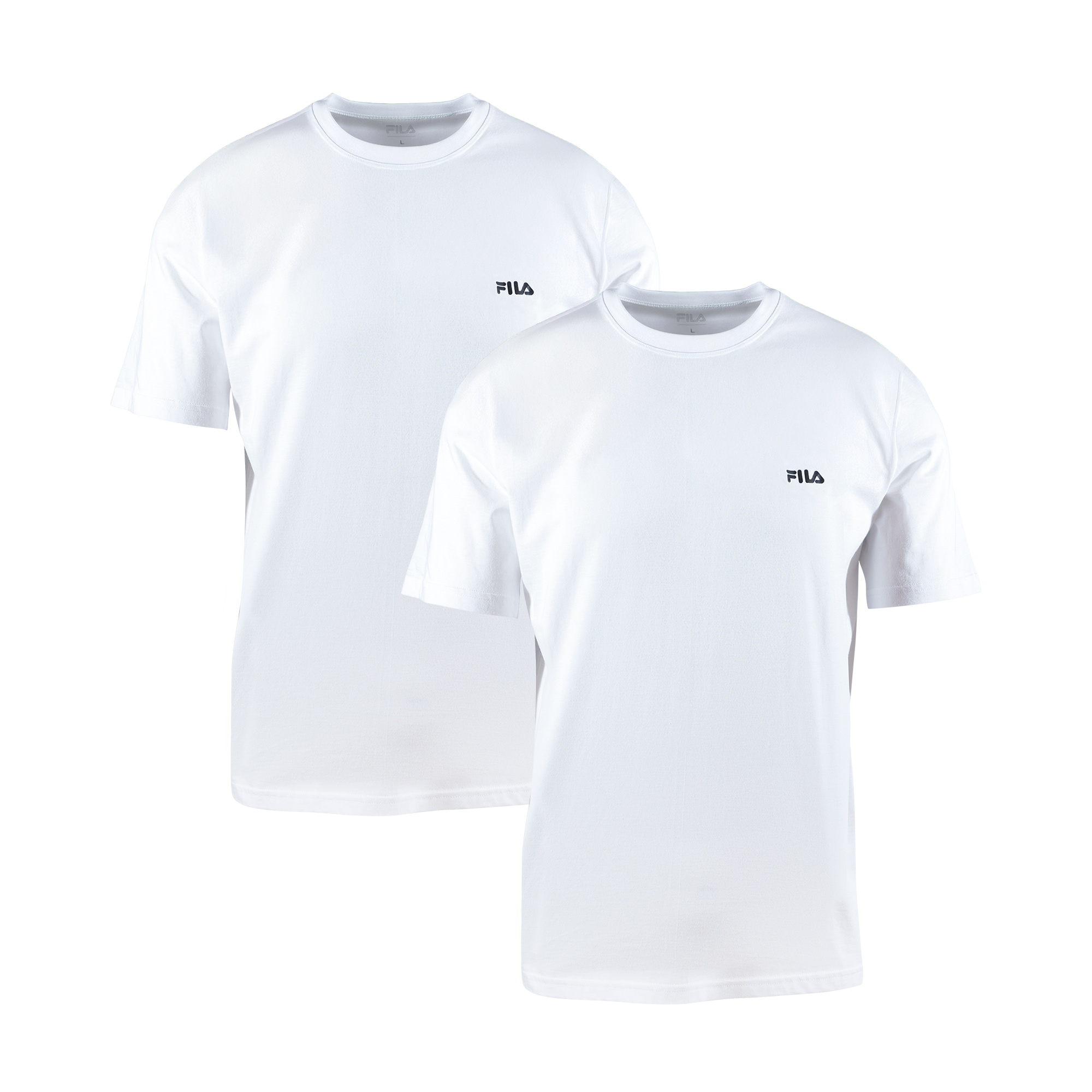 Fila Unterziehshirt 2er Pack,  mit Rundhalsausschnitt und kurzen Ärmeln