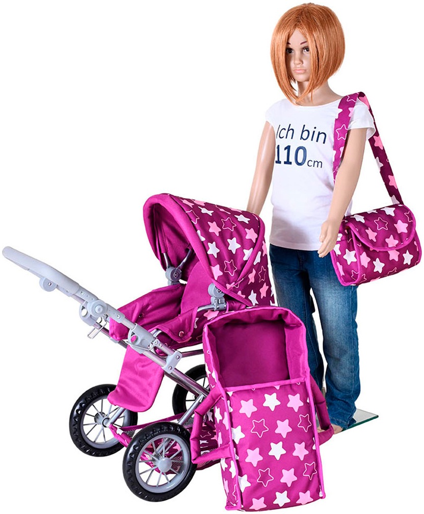 Knorrtoys® Kombi-Puppenwagen »Ruby«, mit Wickeltasche