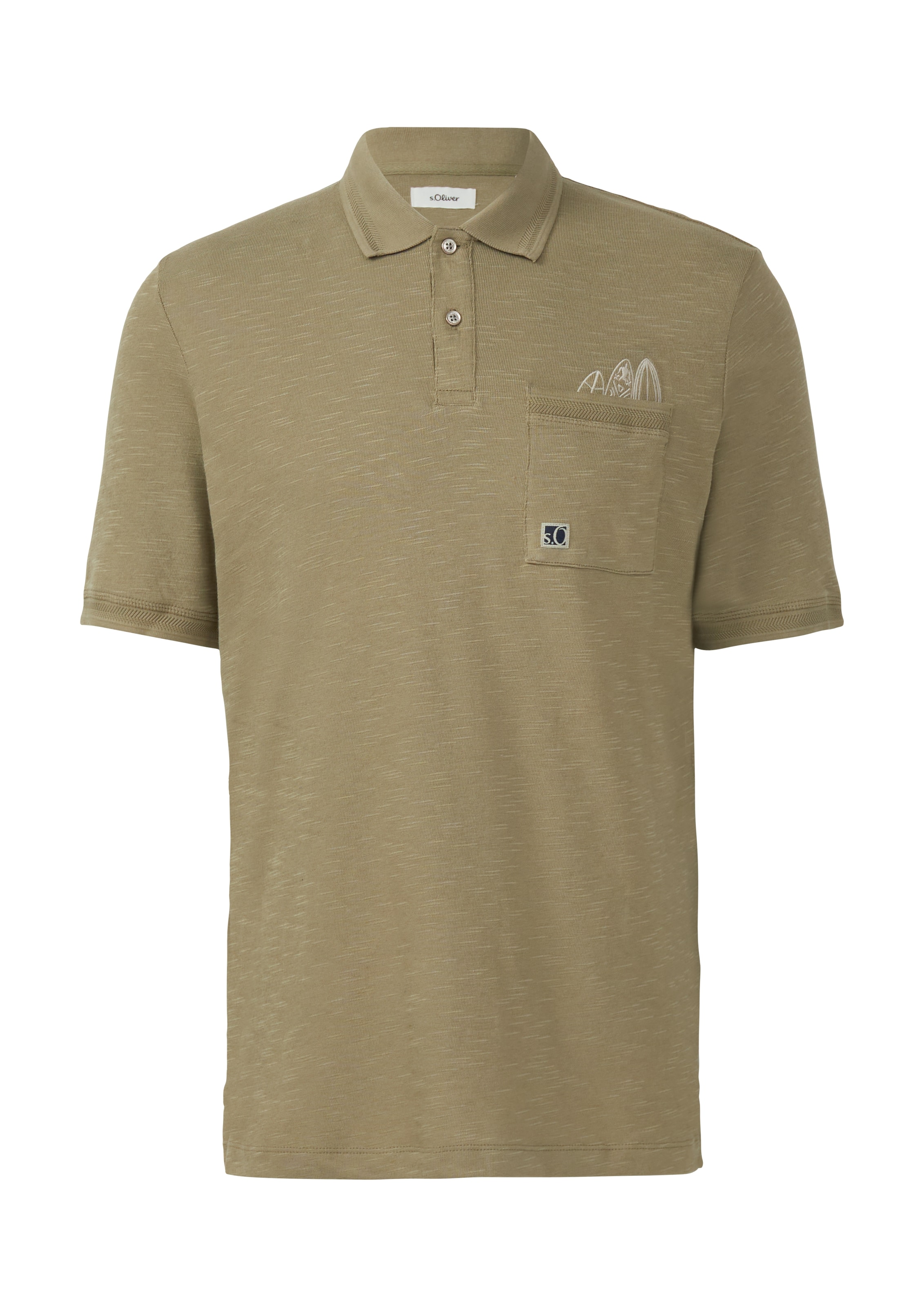 s.Oliver Poloshirt, mit Stickereien