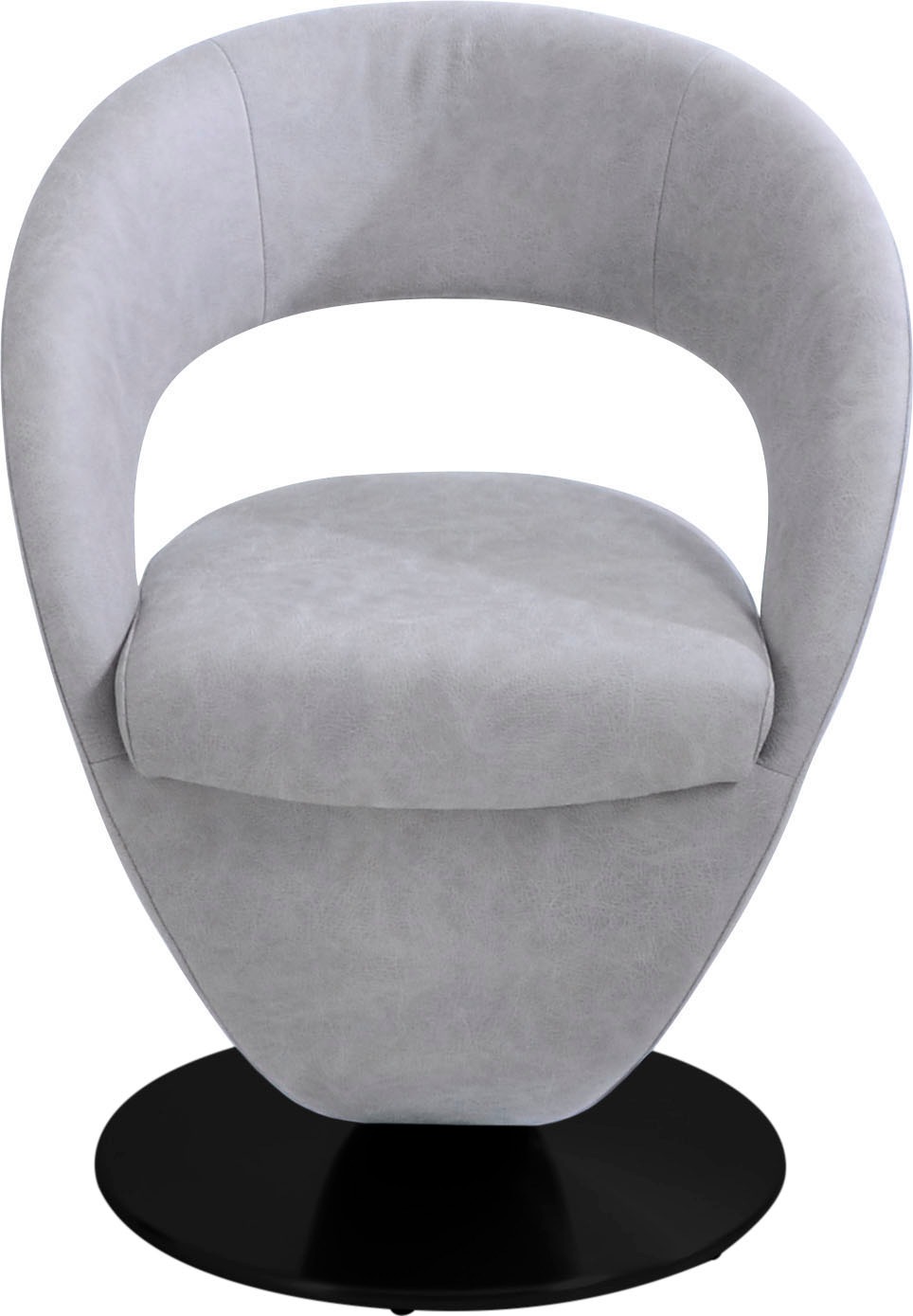 K+W Komfort & Wohnen Drehstuhl »Wave«, Design-Drehstuhl, schwarzer Drehtell günstig online kaufen