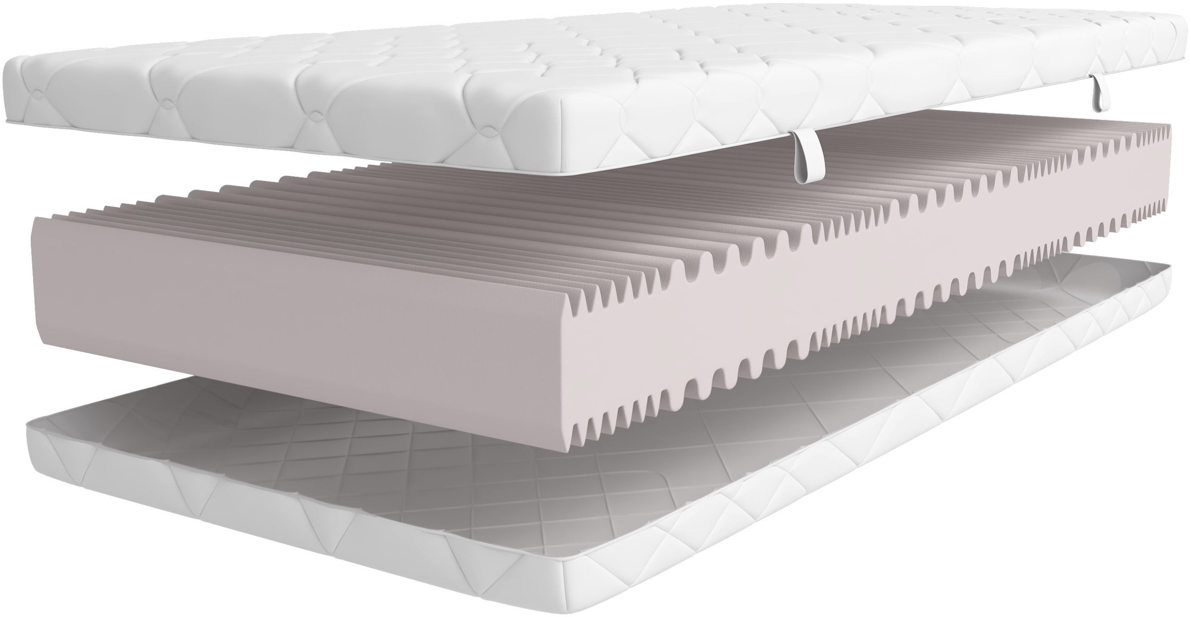 OTTO home Komfortschaummatratze »Luxus 17,  7 Zonen Matratze 90x200 cm, 140x200 cm & weitere Größen« 17 cm hoch Raumgewicht: 30 kg/m³ 1-tlg., 1 Stk. tlg. Wendematratzen H2 / H3 / H4, ergonomisch, atmungsaktiv