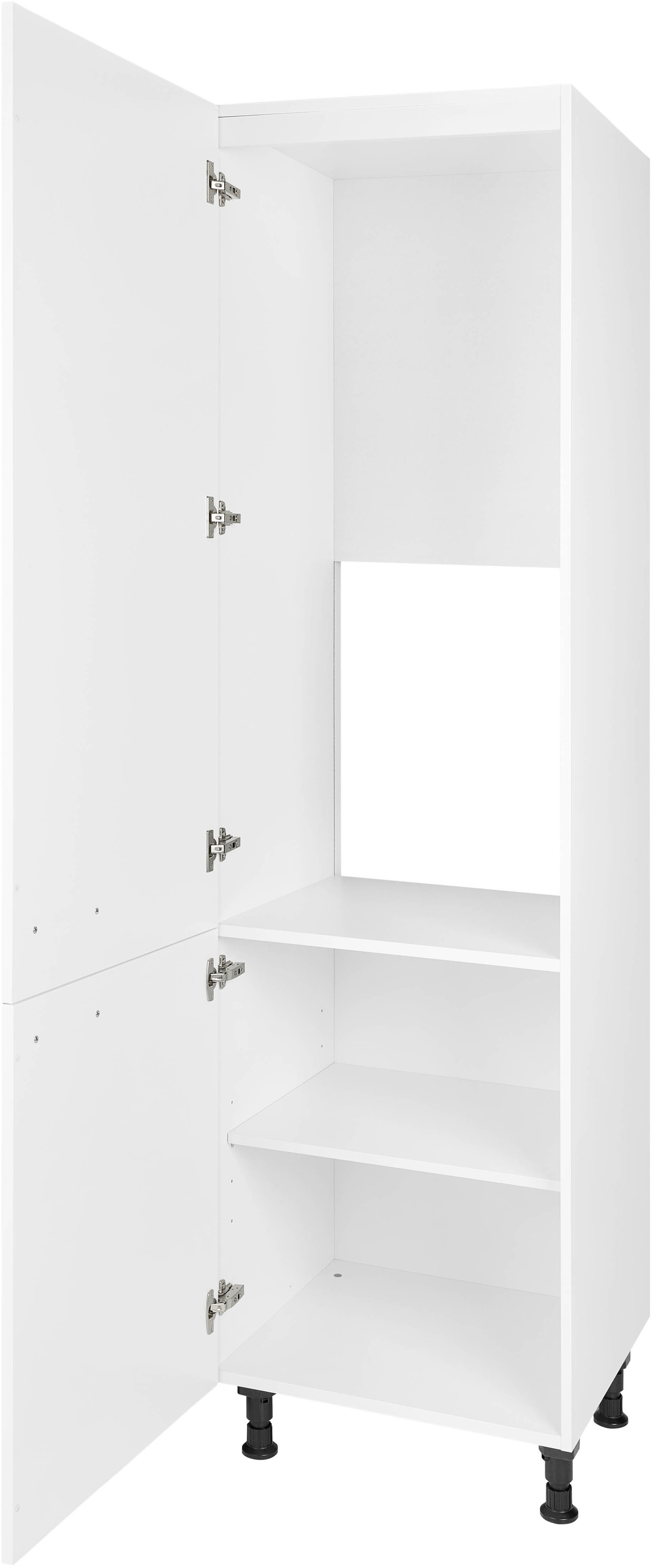 nobilia® Kühlumbauschrank »"Touch", mit zwei Türen und zusätzlichem Einlegeboden,«, vormontiert, Ausrichtung wählbar, Breite/Höhe: 60/216,6 cm