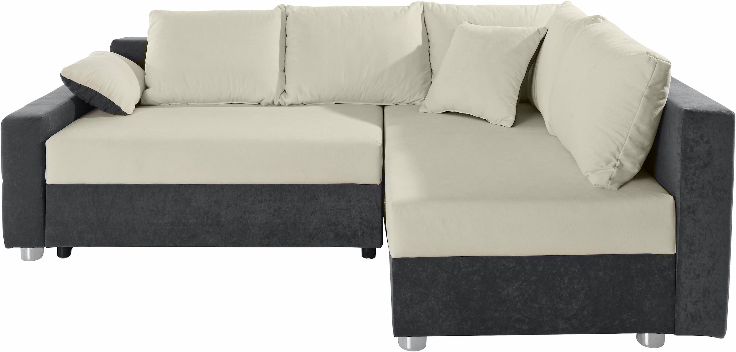 COLLECTION AB Ecksofa »Parma L-Form«, mit Bettfunktion und Federkern