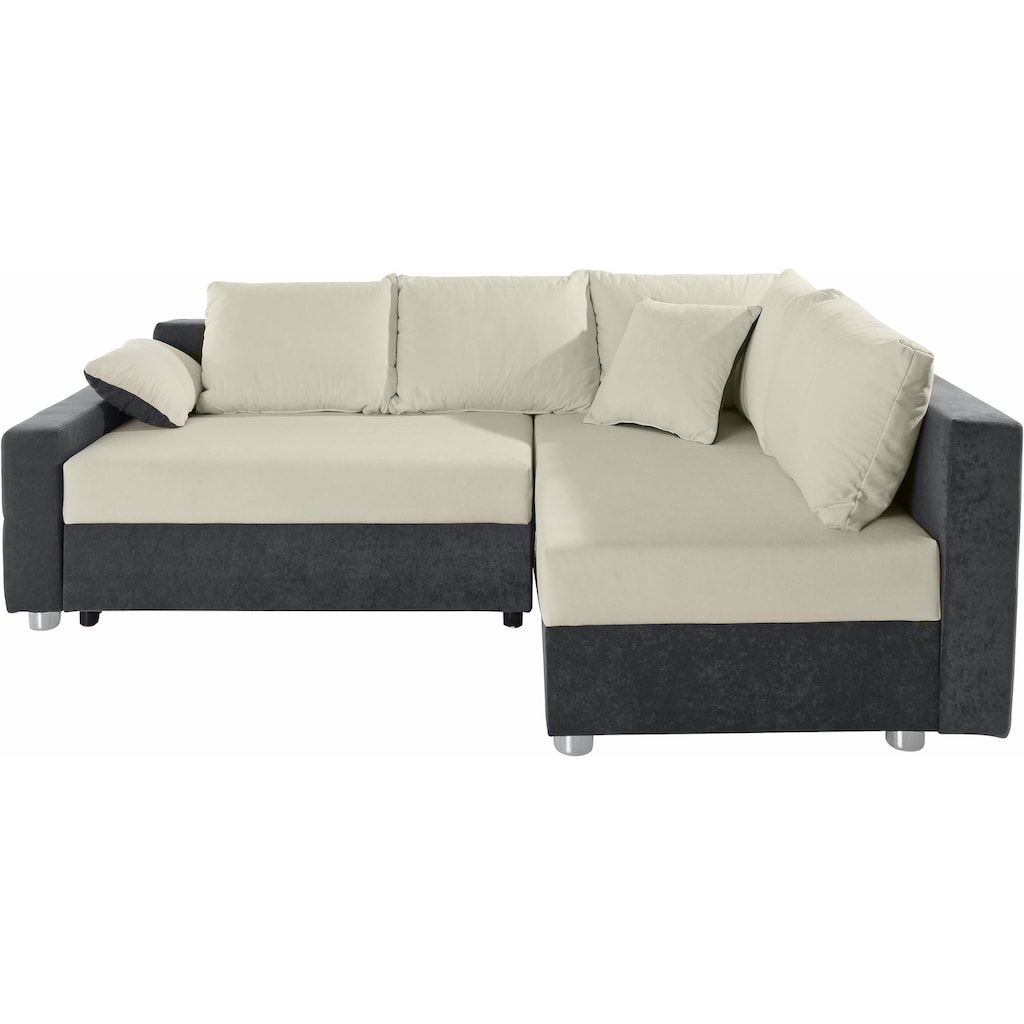 COLLECTION AB Ecksofa »Parma«, mit Bettfunktion und Federkern