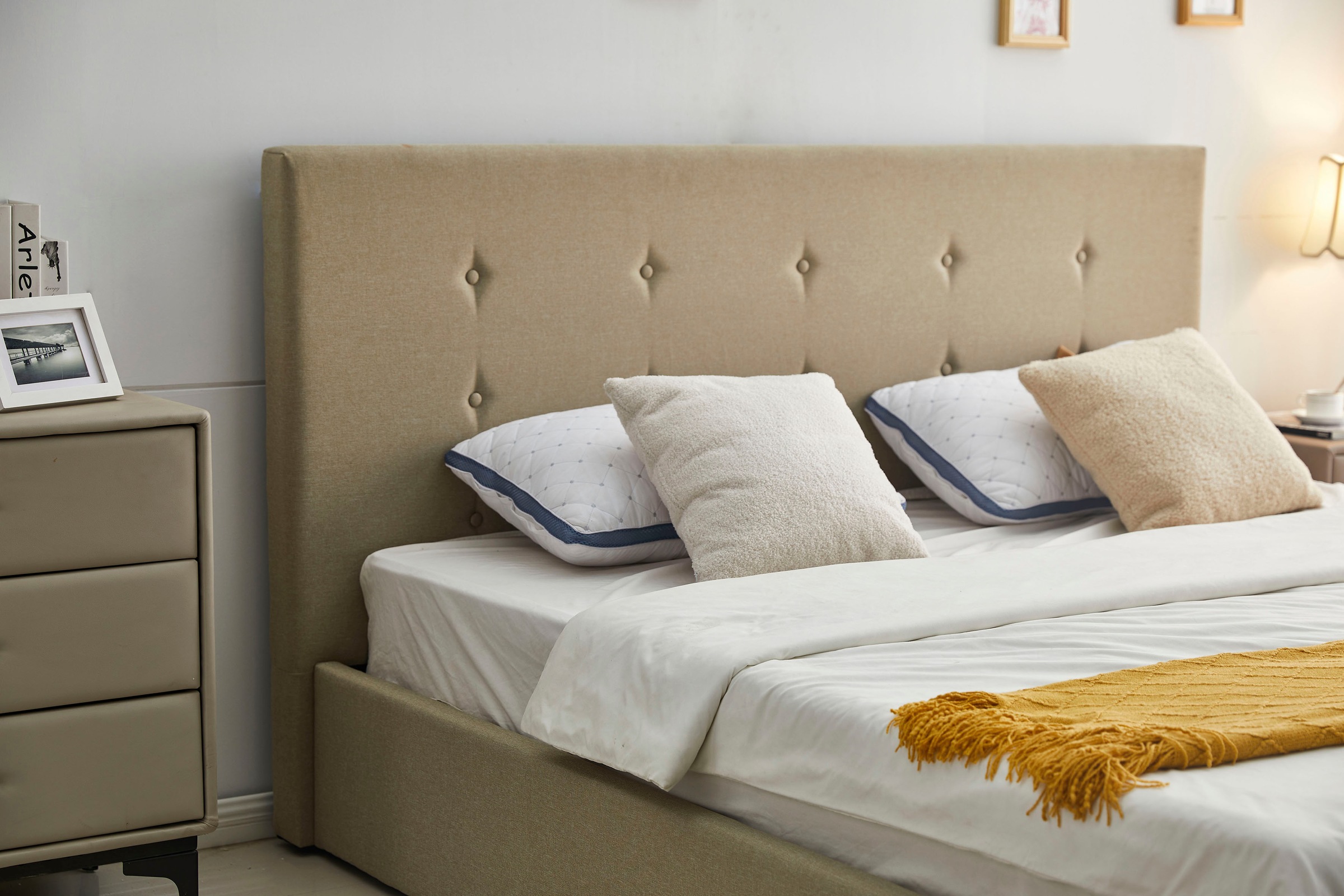 ATLANTIC home collection Polsterbett »Diane«, mit Bettkasten und Lattenrost