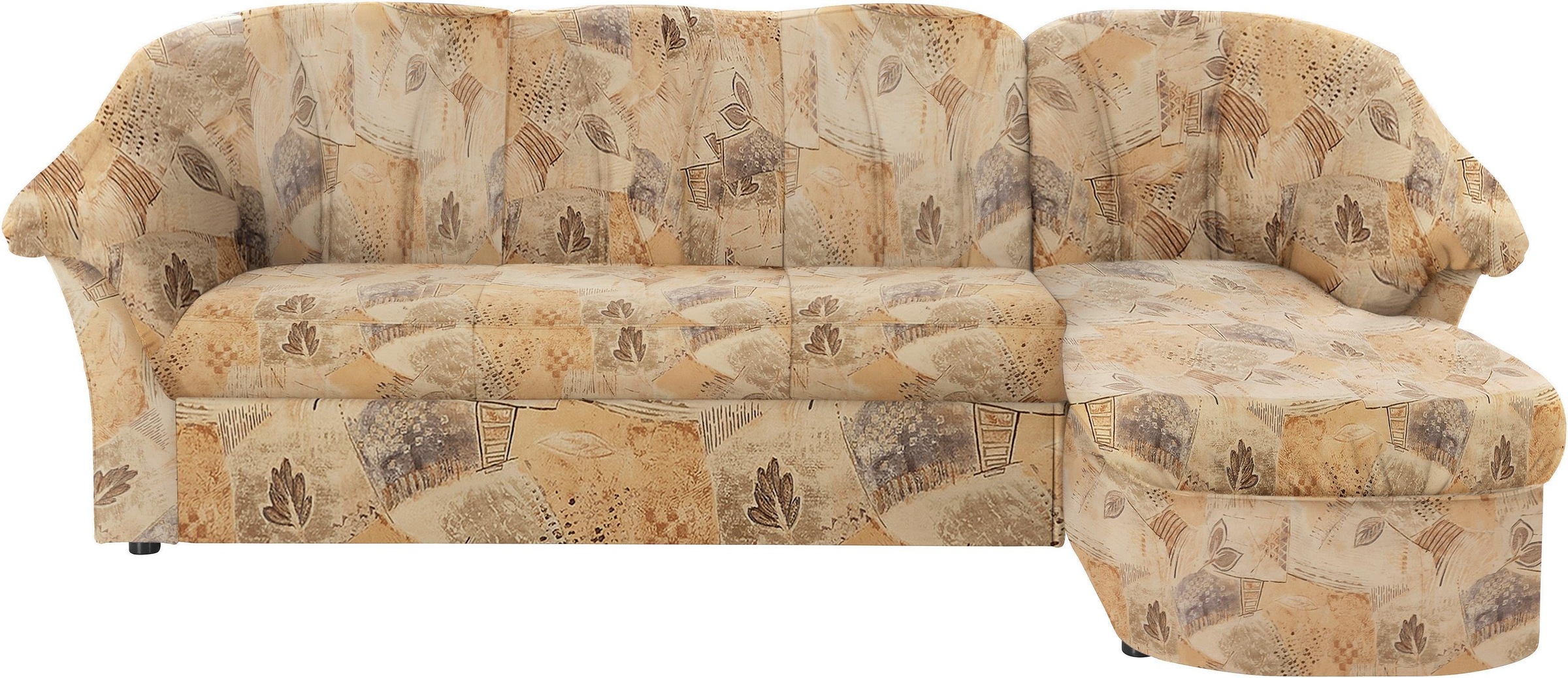 DOMO collection Ecksofa »Pegnitz, elegante Rückensteppung, kompakte Stellma günstig online kaufen