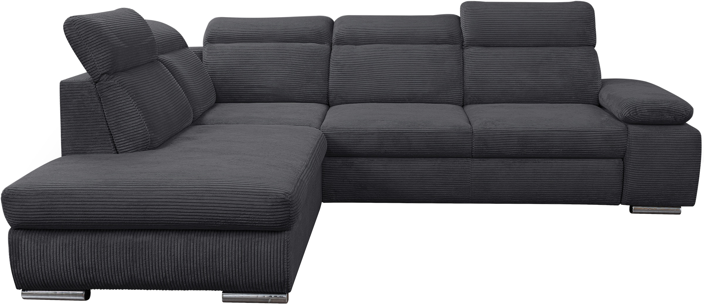 WERK2 Ecksofa »Alicante Cord, inkl. Bettfunktion & Bettkasten, Breite 280cm günstig online kaufen