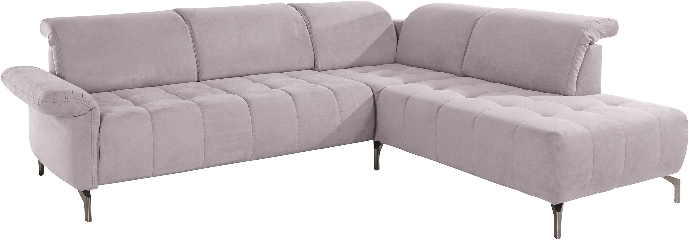 INOSIGN Ecksofa »Fresh L-Form«, Federkern, wahlweise Kopfteilverstellung und motorischer Vorziehsitz