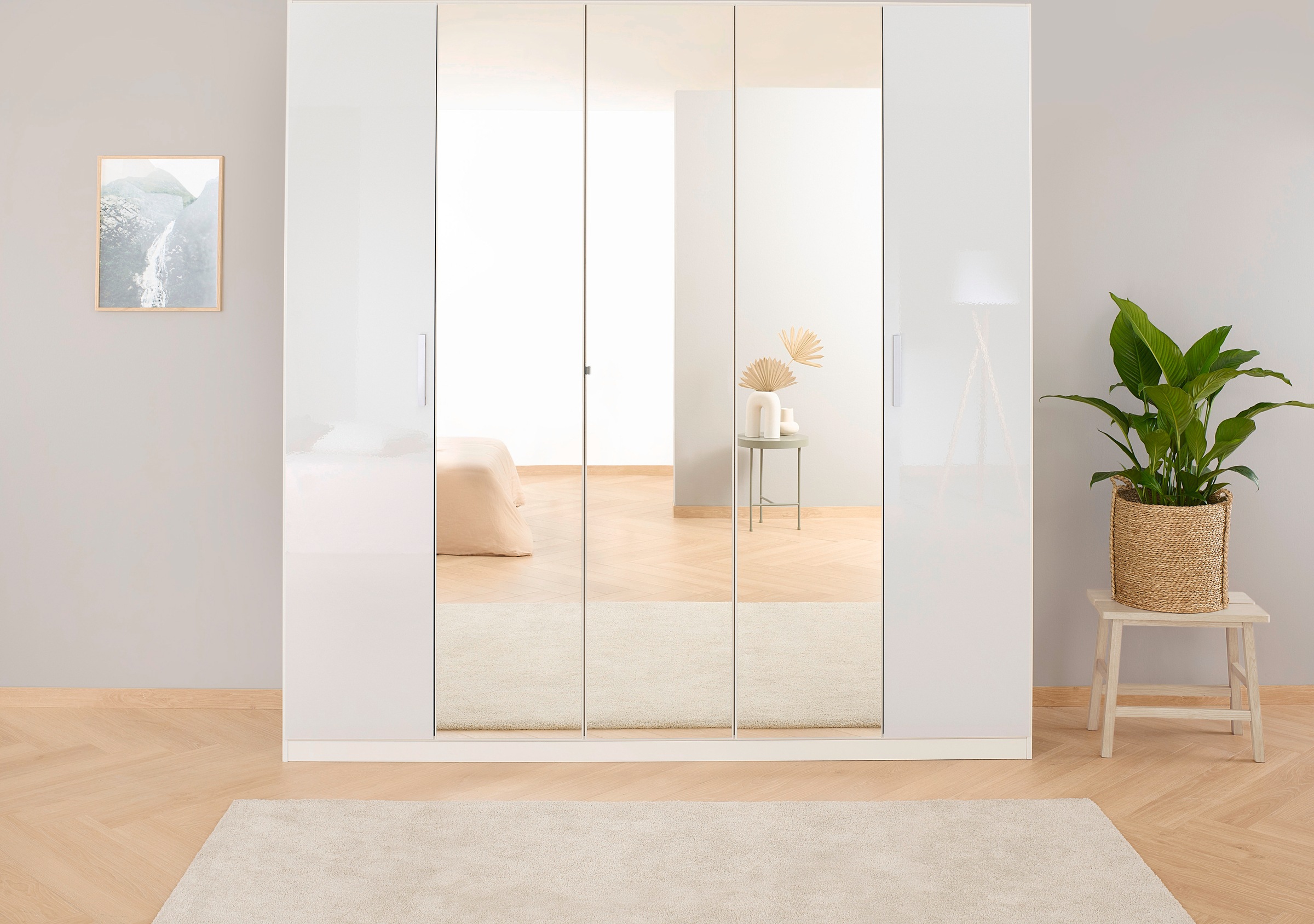 rauch Drehtürenschrank »Kleiderschrank Schrank Garderobe KOLUNA Hochglanz-F günstig online kaufen