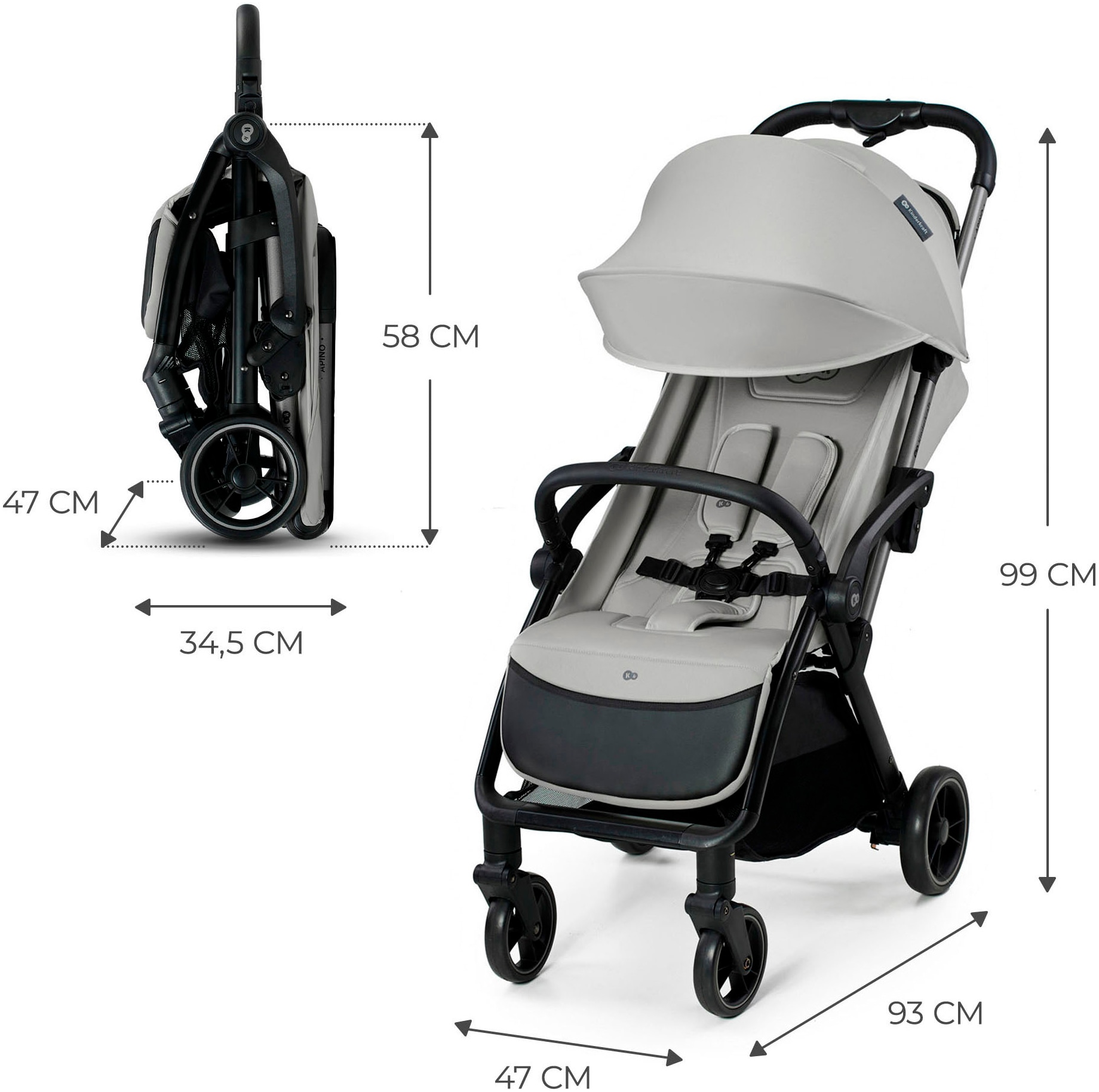 Kinderkraft Kinder-Buggy »APINO«, 22 kg