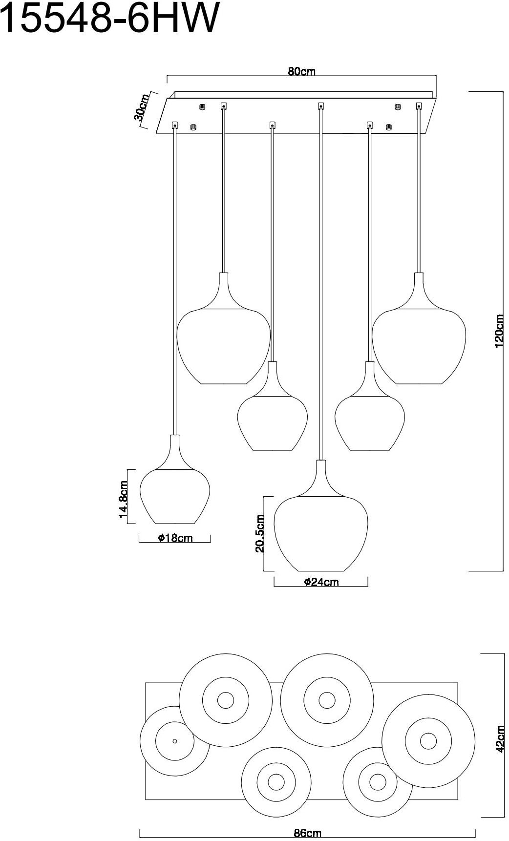 GLOBO LIGHTING Hängeleuchte »MAXY« E27 1 Stk. Hängelampe weiß Glas opal Dekorillen Esszimmer Esstisch