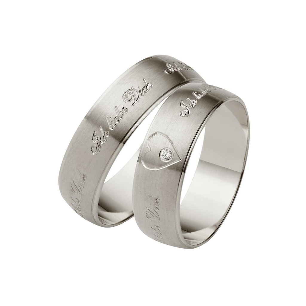 Firetti Trauring »Schmuck Geschenk Gold 375 Hochzeit Ehering Trauring "Ich liebe Dich"«