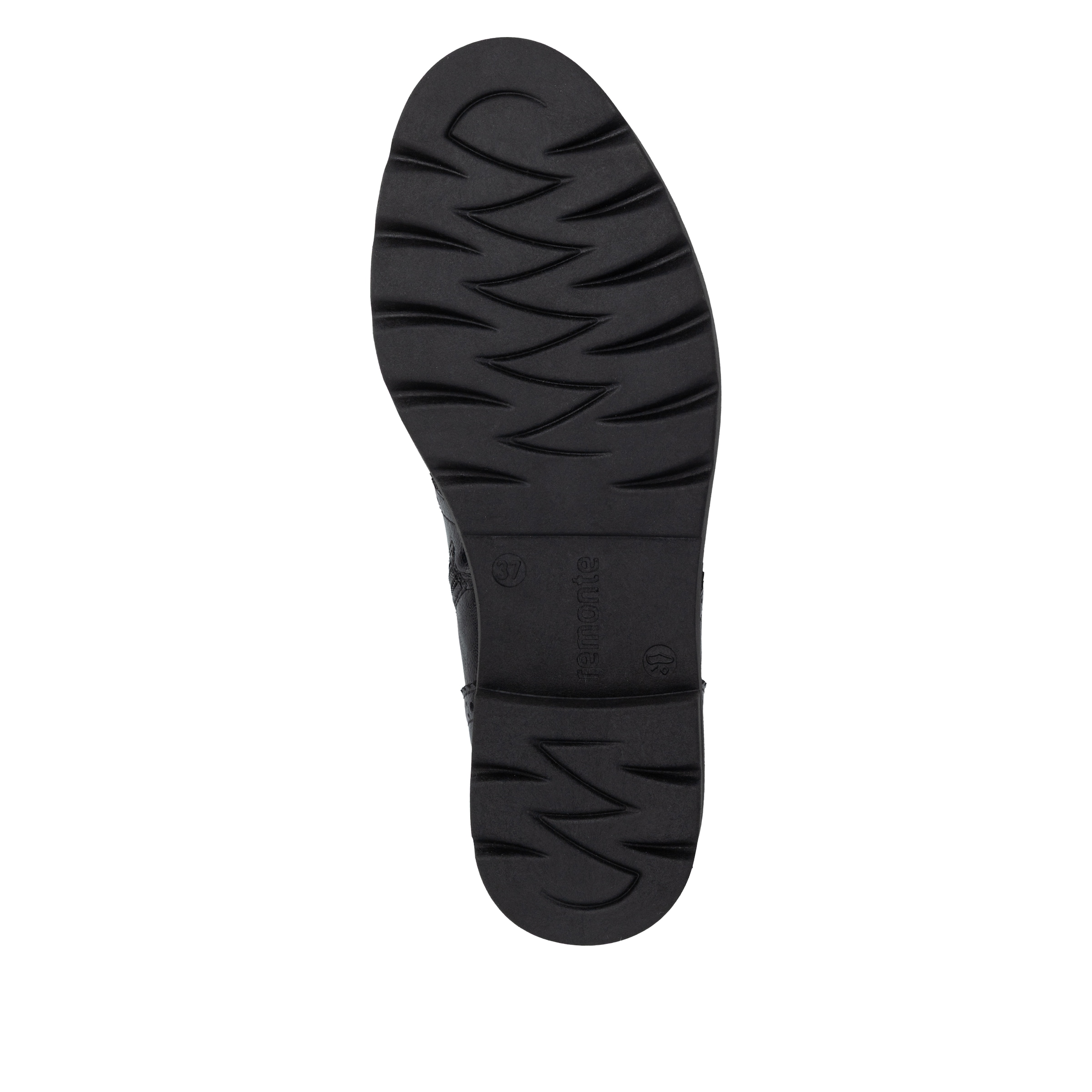 Remonte Schnürstiefelette  Blockabsatz, Schnürboots mit Ziernähten und Lyralochmuster