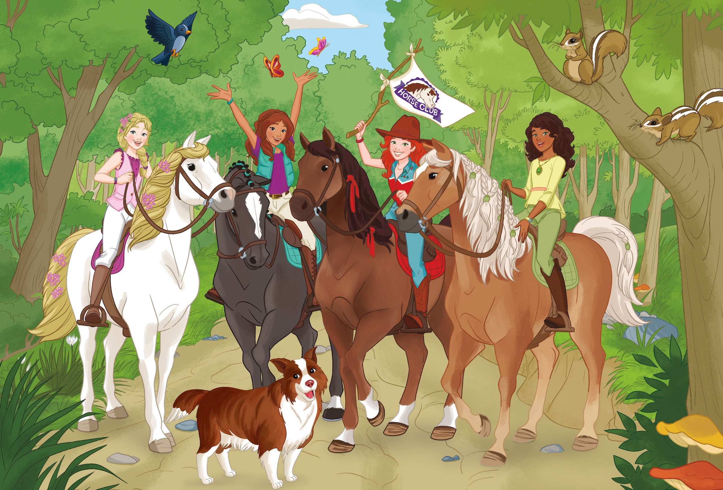 Schmidt Spiele Puzzle »Schleich, Horse Club, Puzzle-Box, 2x60, 2x100 Teile«, im Metallkoffer