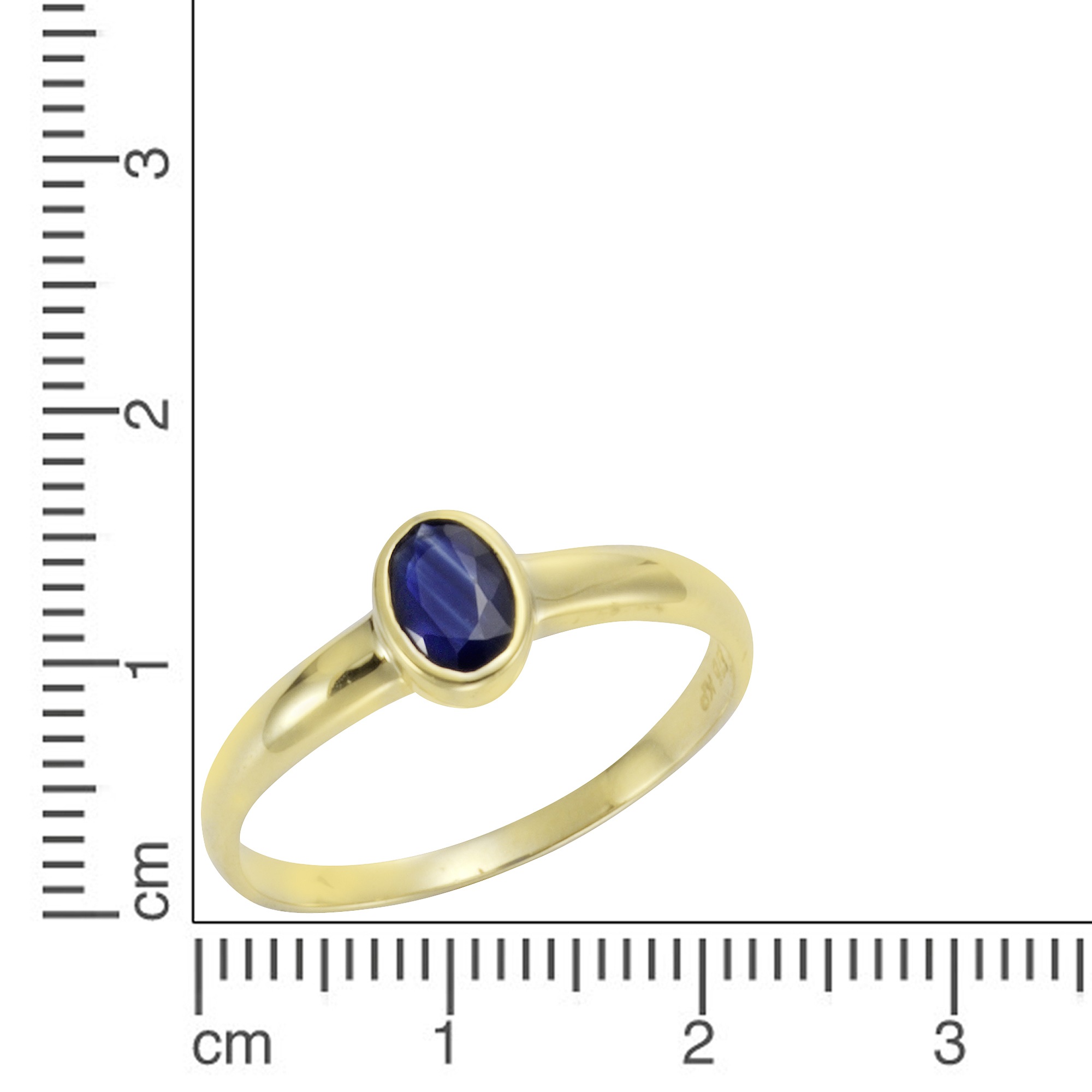 Vivance Fingerring »585/- Gelbgold Saphir«