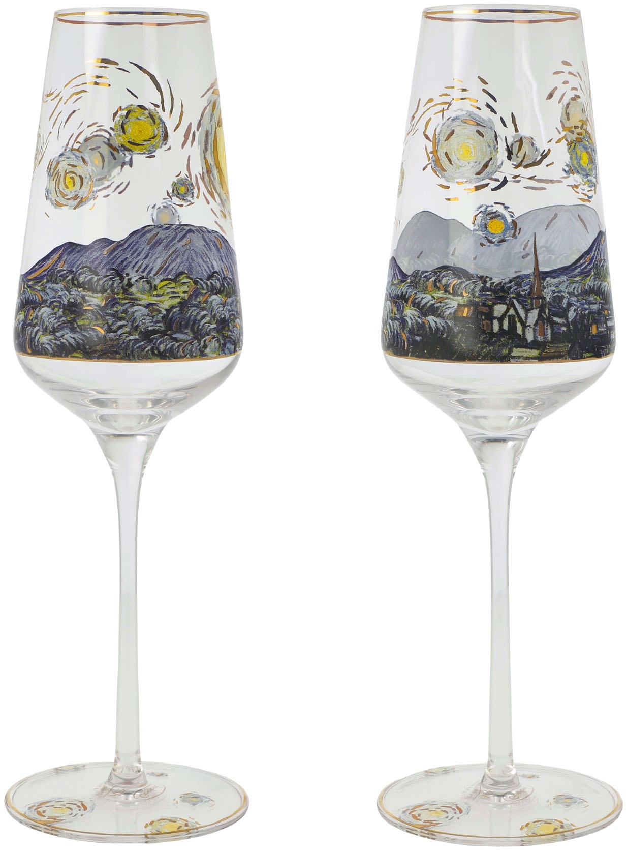 Goebel Sektglas »Sektglas Vincent Van Gogh -Sternennacht« günstig online kaufen
