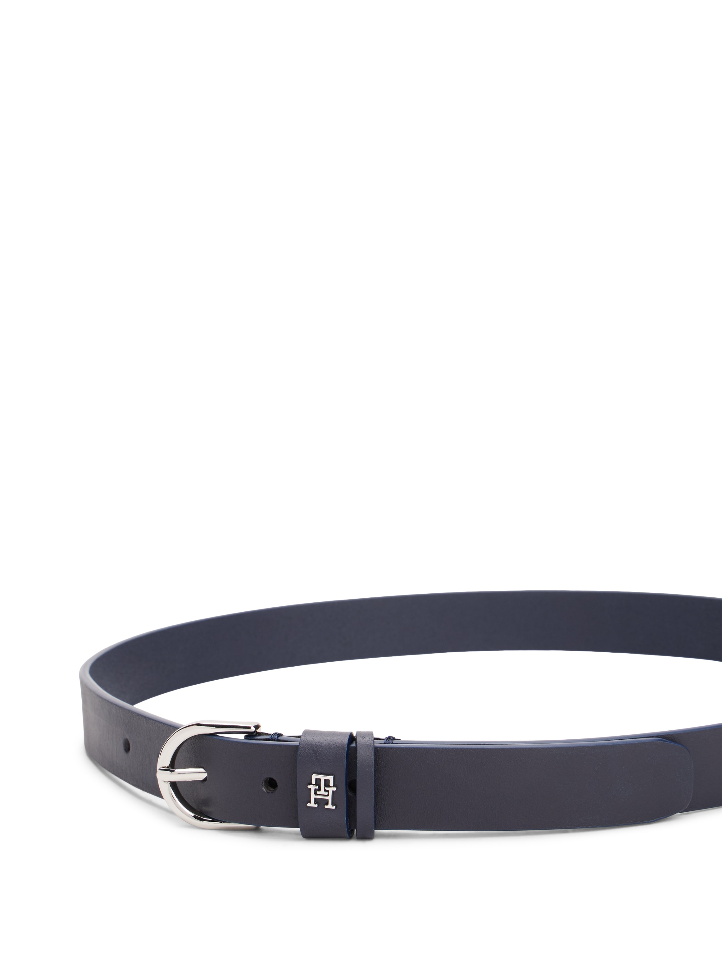 Tommy Hilfiger Ledergürtel »ESSENTIAL EFFORTLESS 2.5 SV«, Einfachdornschließe, Metallemblem