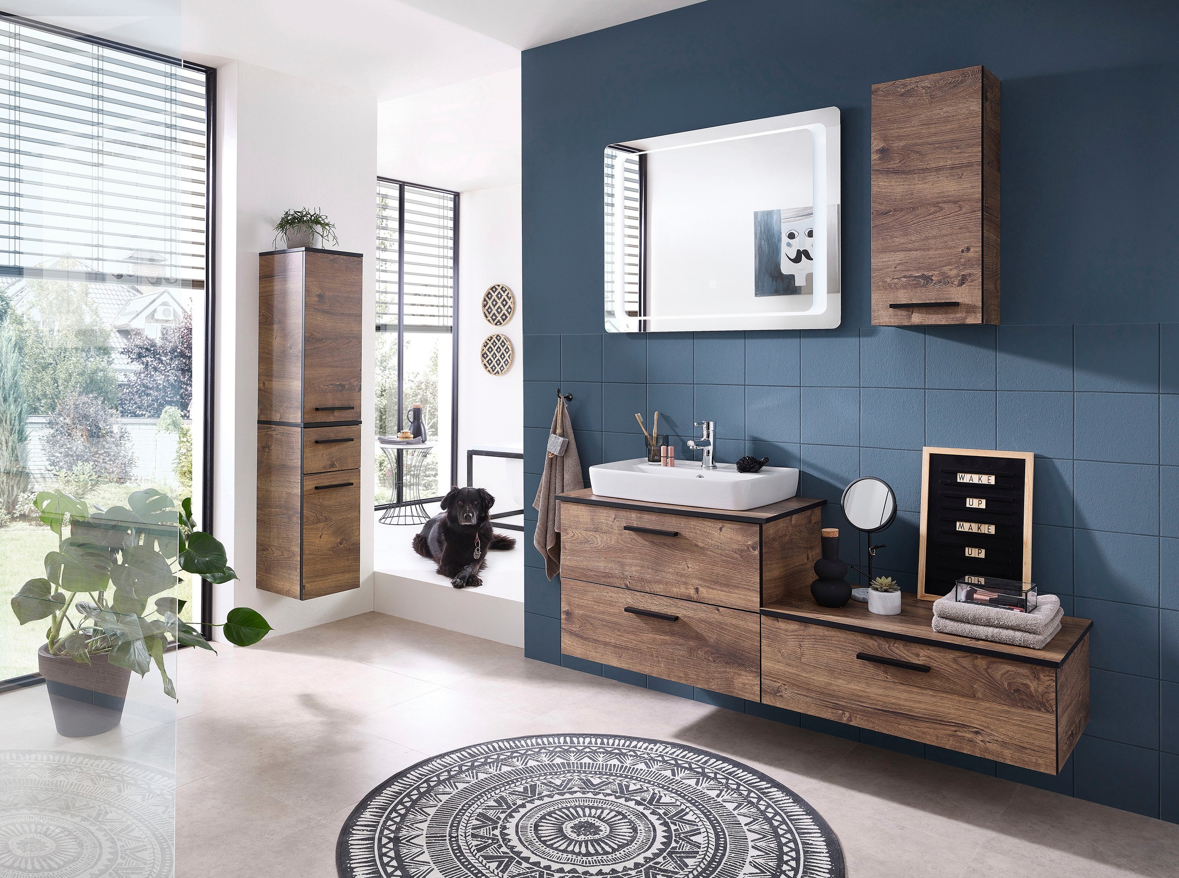 Saphir Badspiegel »Quickset Spiegel inkl. LED-Beleuchtung und Touchsensor, günstig online kaufen