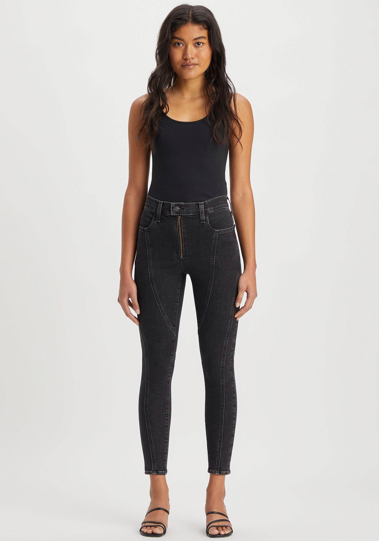 Levi's® Skinny-fit-Jeans »720 ZIP FRONT«, Biker- Look