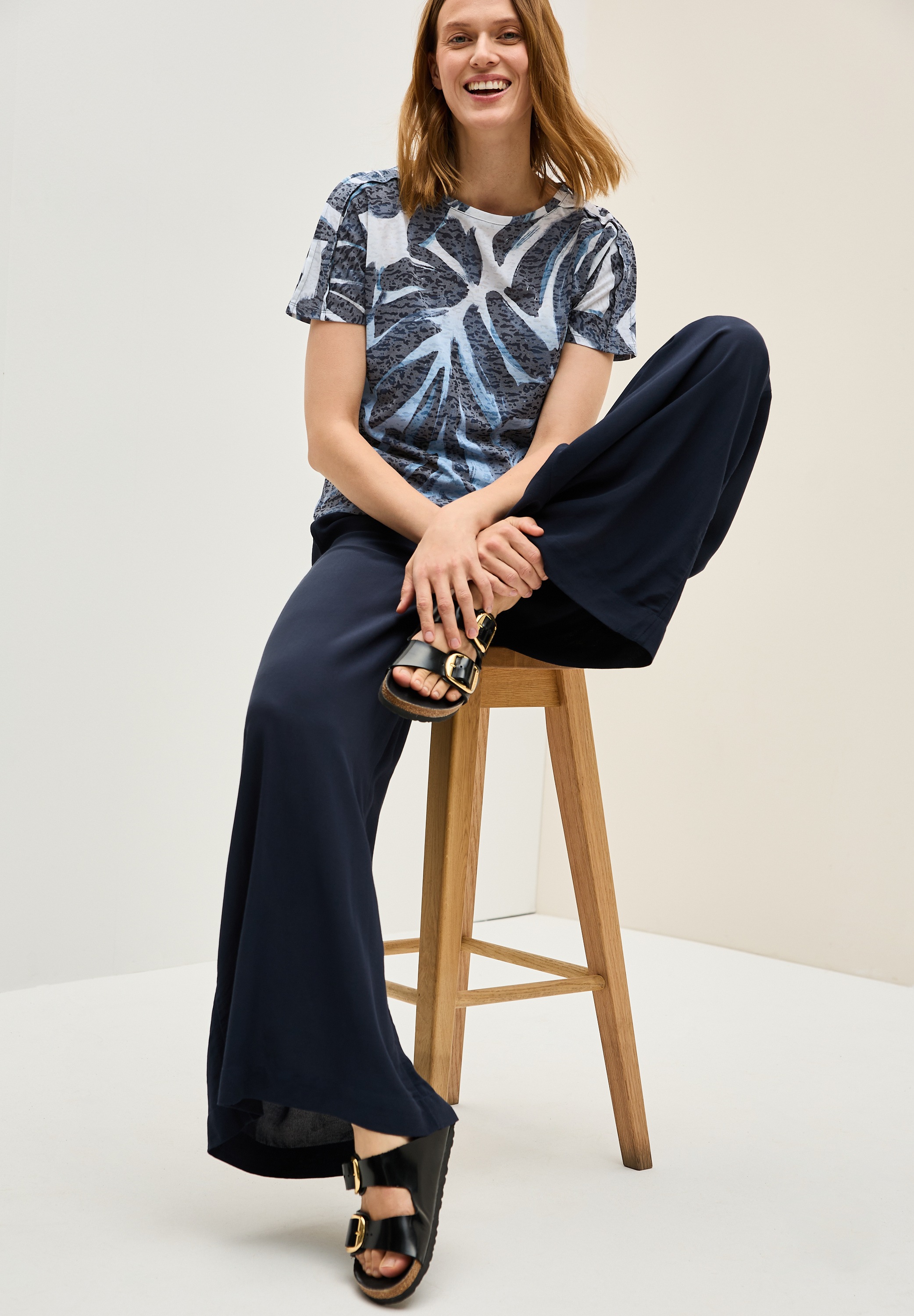 Cecil Print-Shirt, im Ausbrenner-Optik