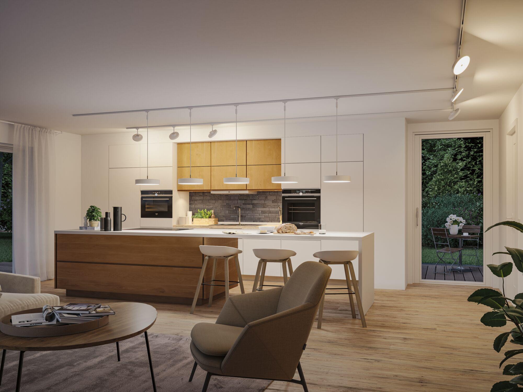 Paulmann Schienensystem-Leuchten »Hildor 510lm 10W RGBW+ dimmbar 230V« LED-Modul 1 Stk. Tageslichtweiß Smart Home